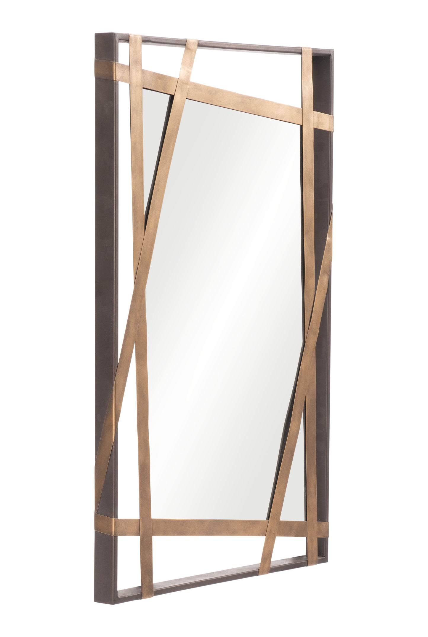 Tolix Mirror Antique Gold & Black - Disselt Designs