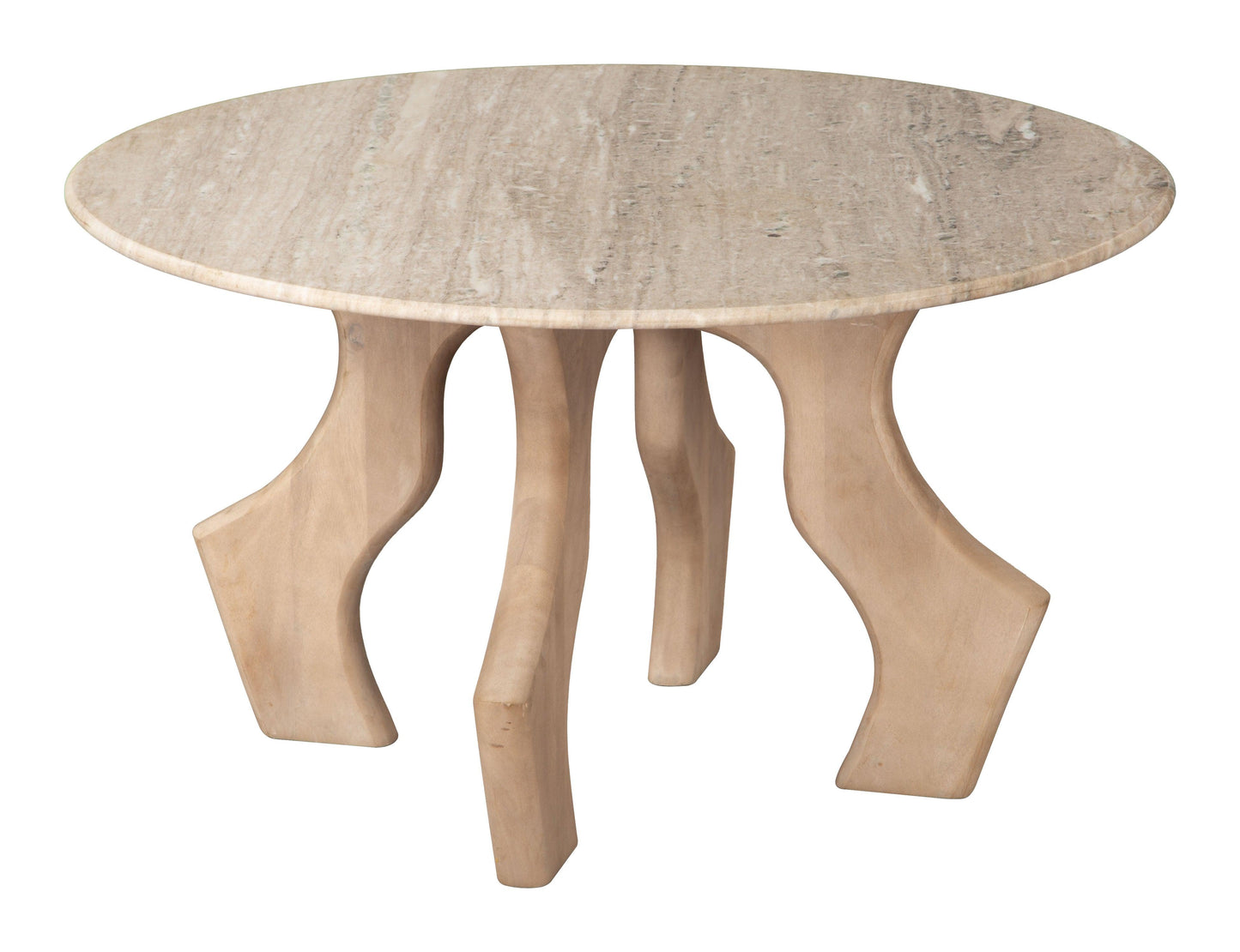 Eda Coffee Table White & Natural - Disselt Designs