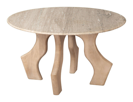 Eda Coffee Table White & Natural - Disselt Designs