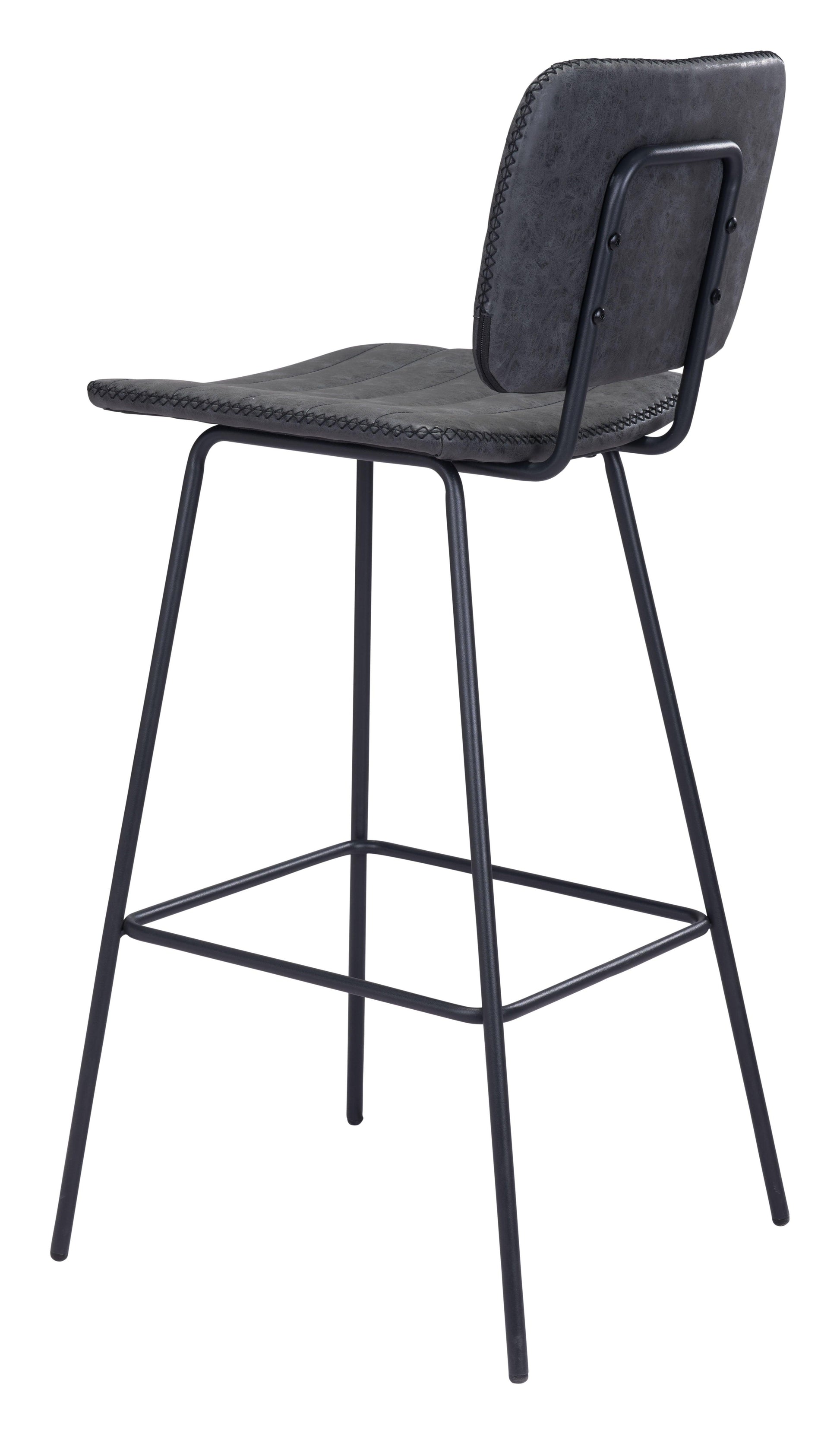 Boston Barstool (Set of 2) Vintage Black - Disselt Designs