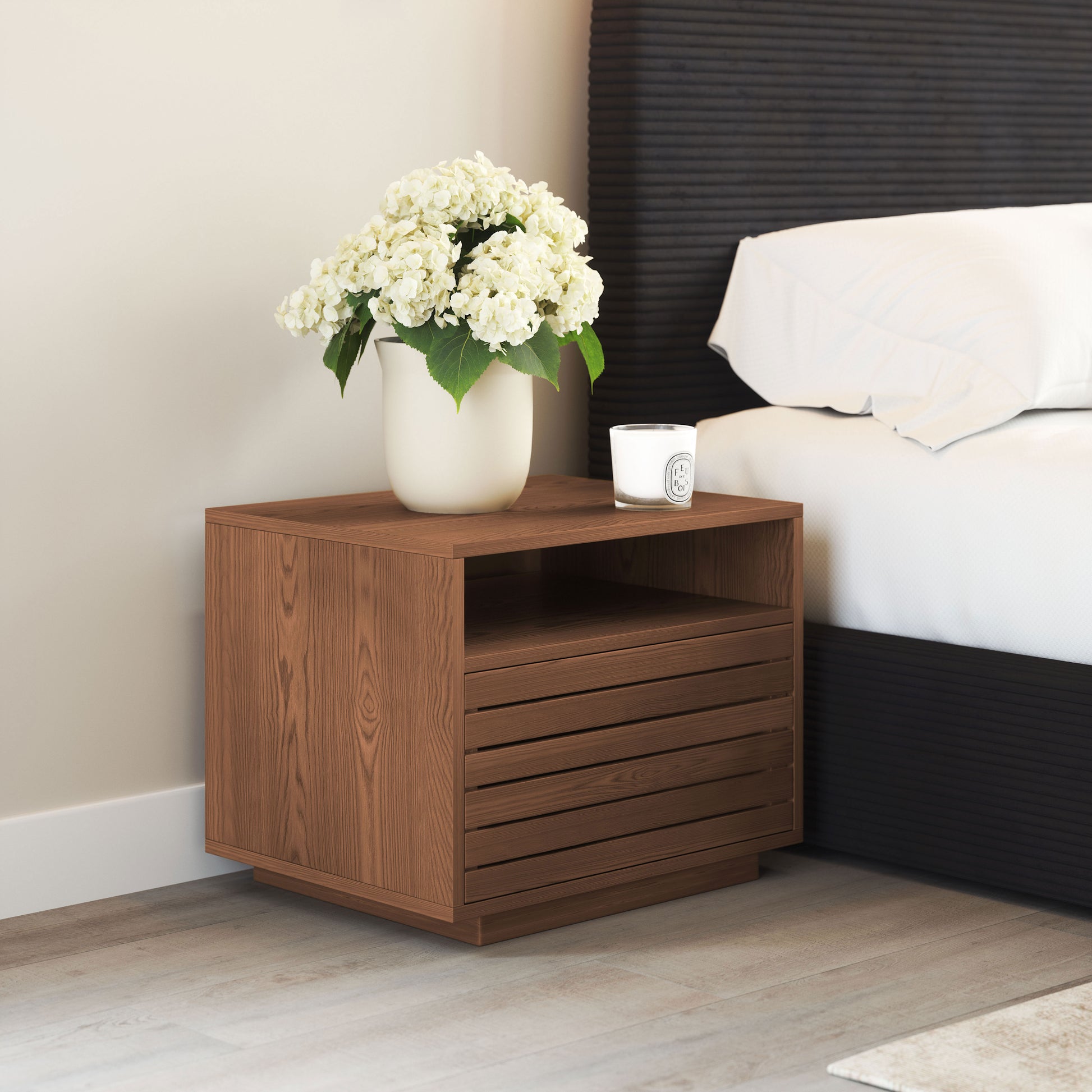 Slit Nightstand Walnut - Disselt Designs