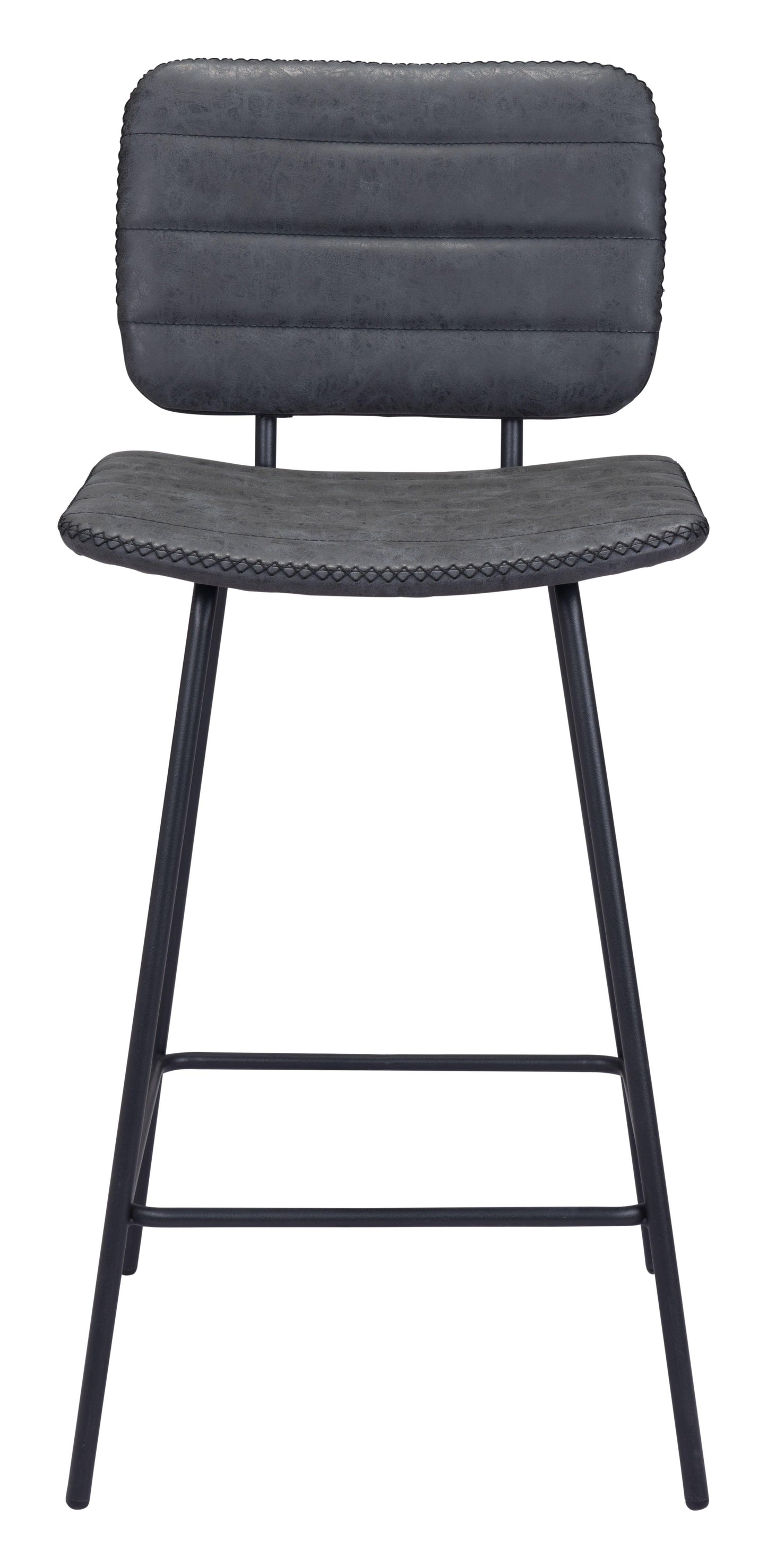 Boston Counter Stool (Set of 2) Vintage Black - Disselt Designs