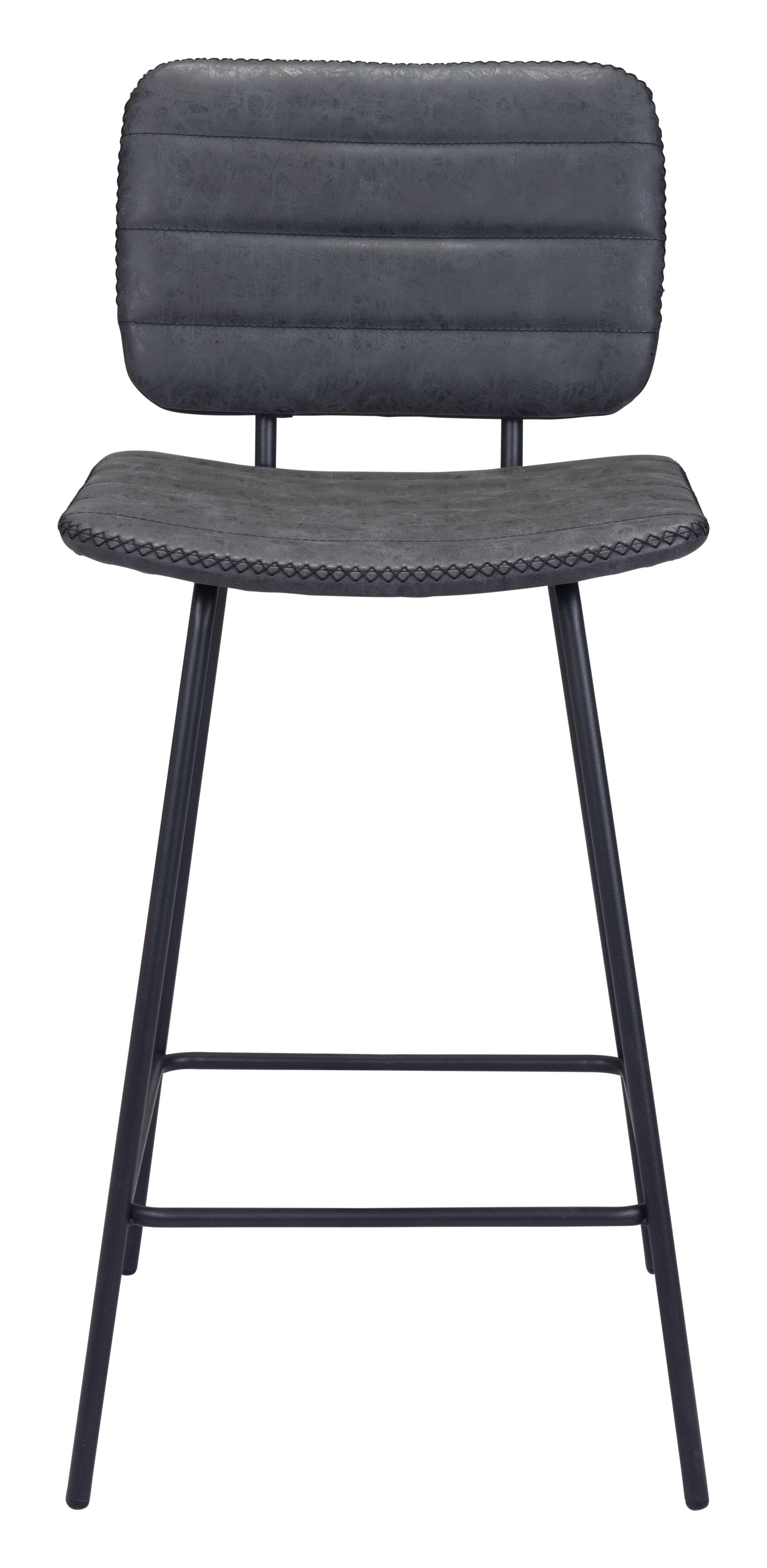 Boston Counter Stool (Set of 2) Vintage Black - Disselt Designs