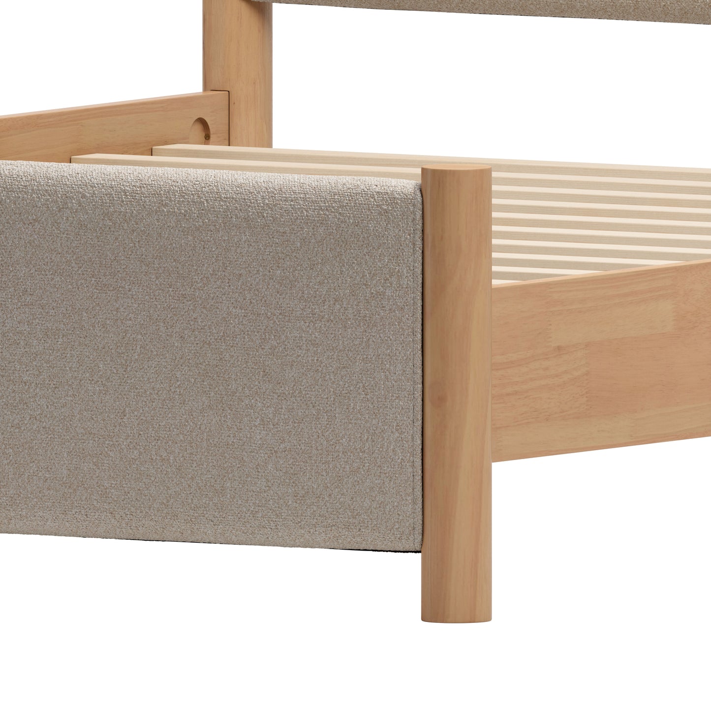 Hadi Queen Bed Beige & Natural - Disselt Designs