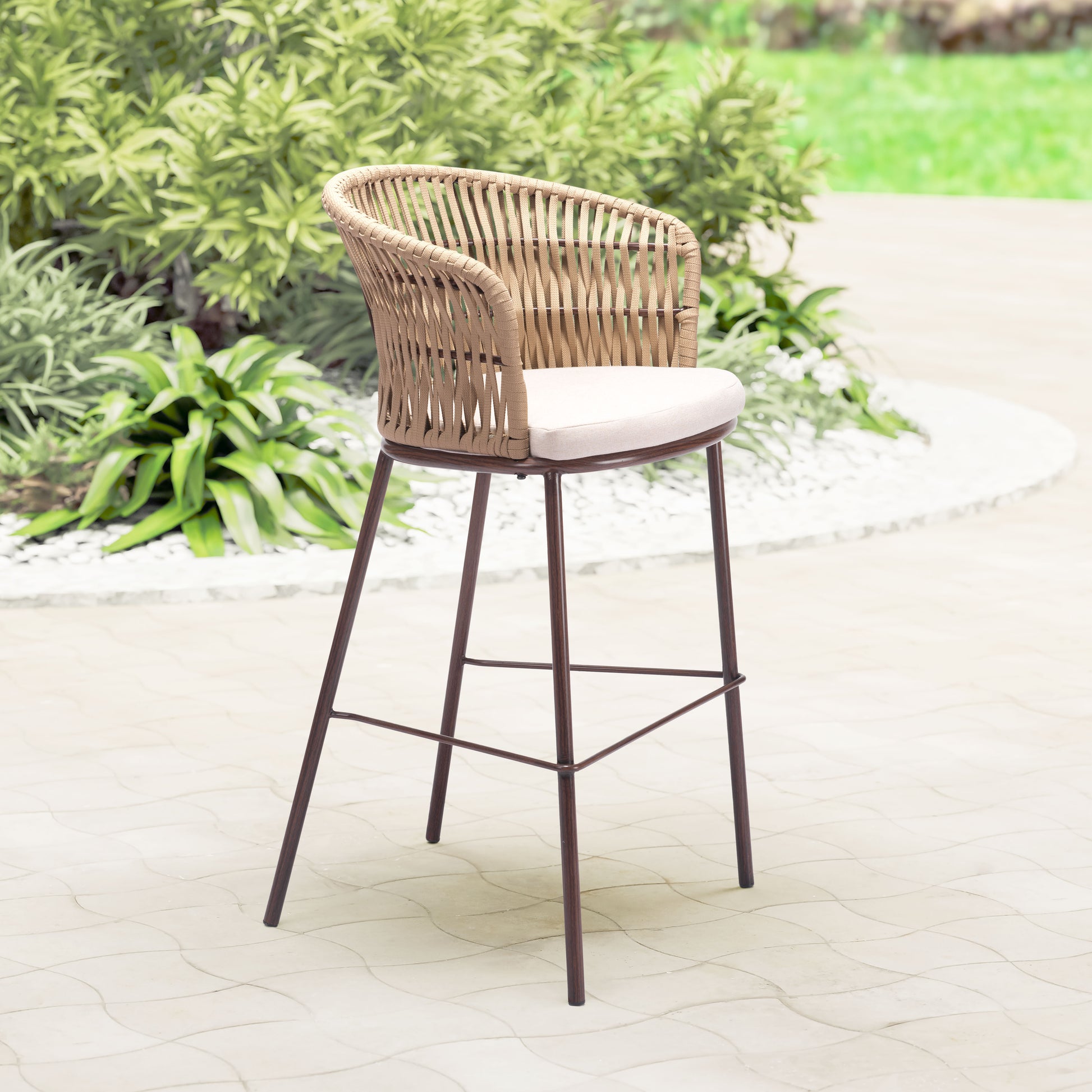Freycinet Barstool (Set of 2) Natural - Disselt Designs