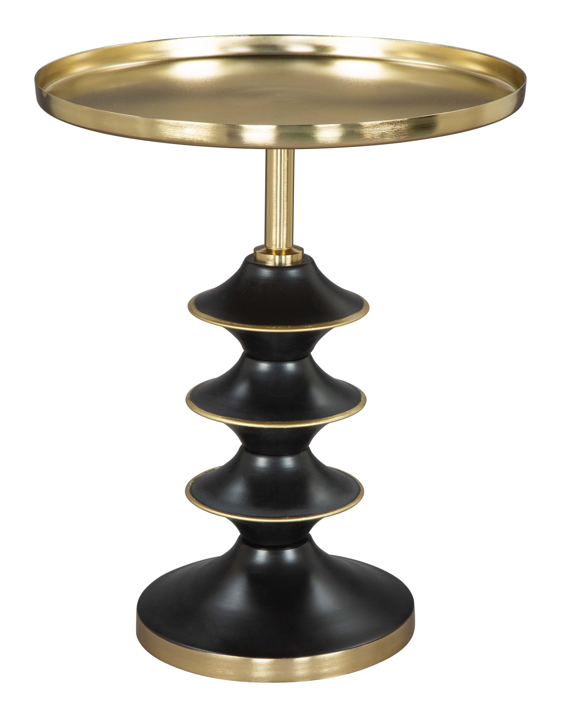 Donahue Side Table Gold & Black - Disselt Designs