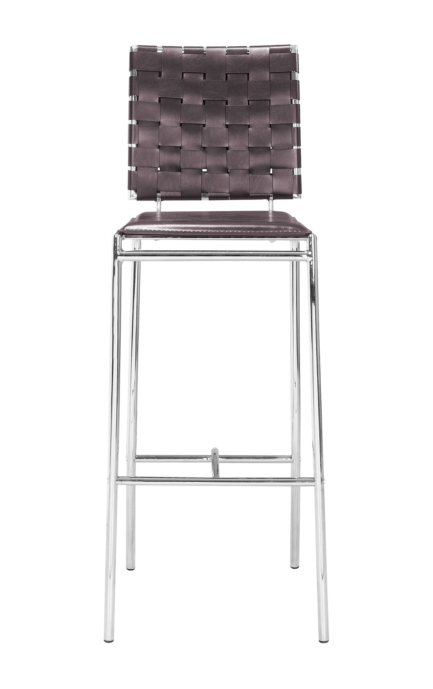 Criss Cross Barstool (Set of 2) Espresso - Disselt Designs