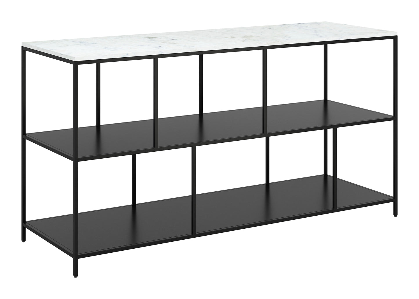 Singularity Console Table White & Black - Disselt Designs