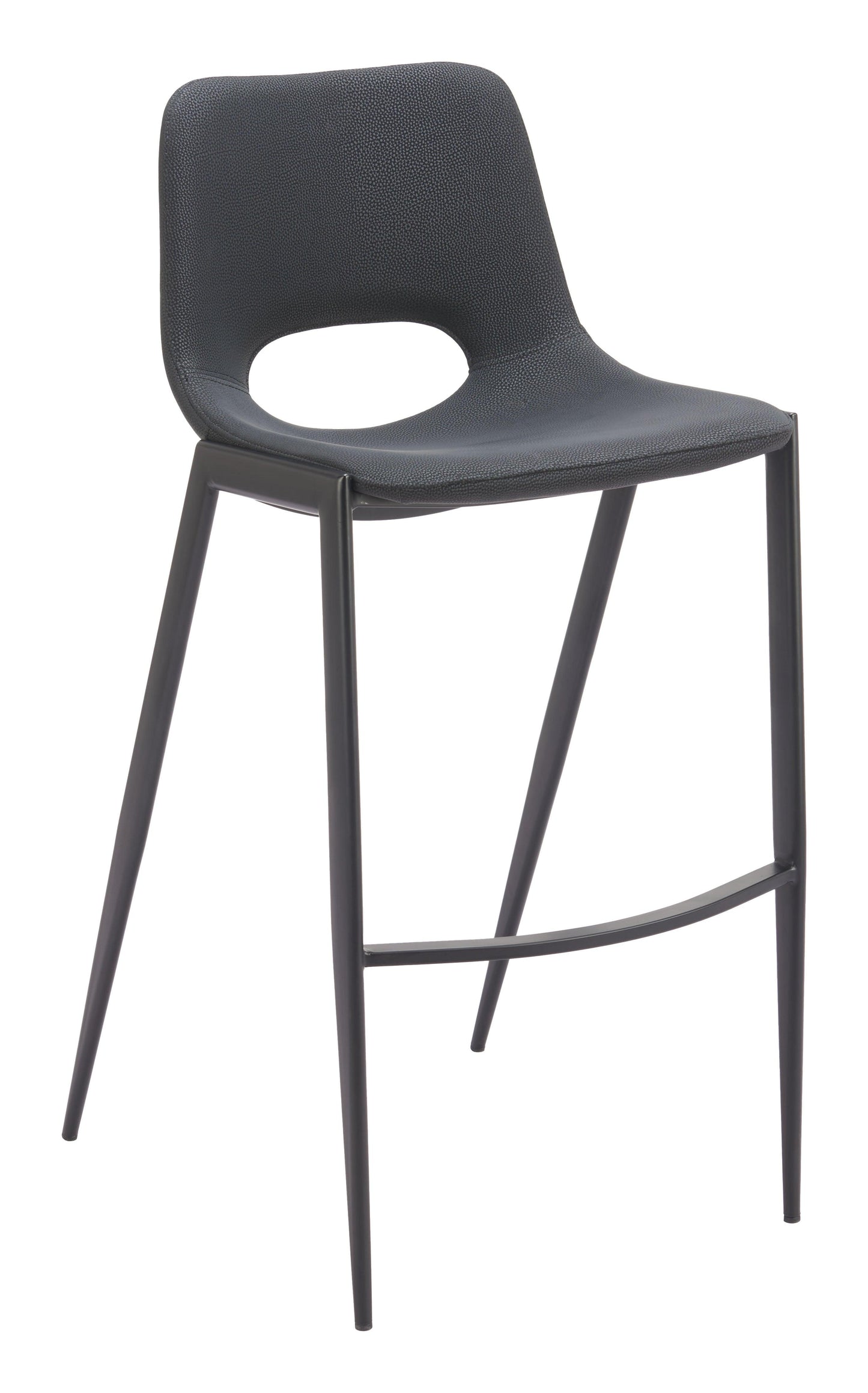 Desi Armless Barstool (Set of 2) Black - Disselt Designs