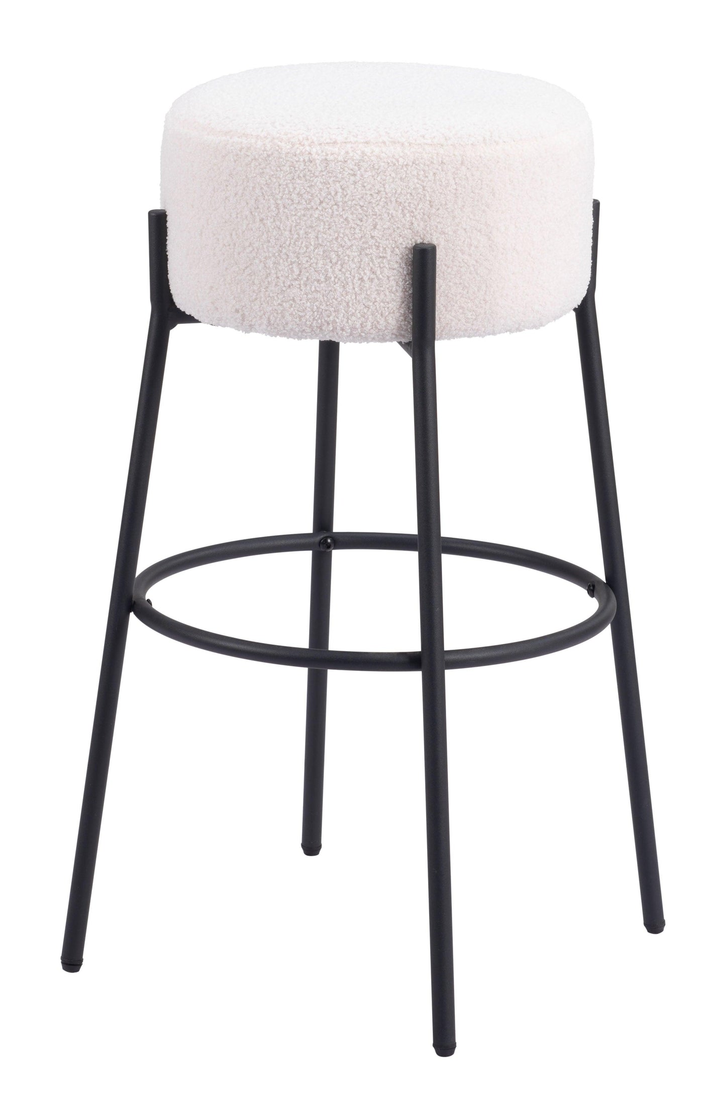 Blanche Barstool (Set of 2) Ivory - Disselt Designs