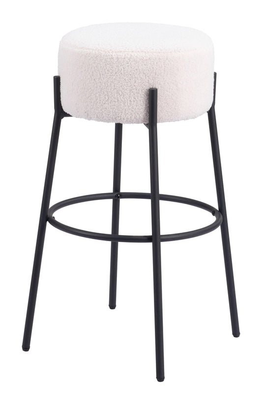 Blanche Barstool (Set of 2) Ivory - Disselt Designs