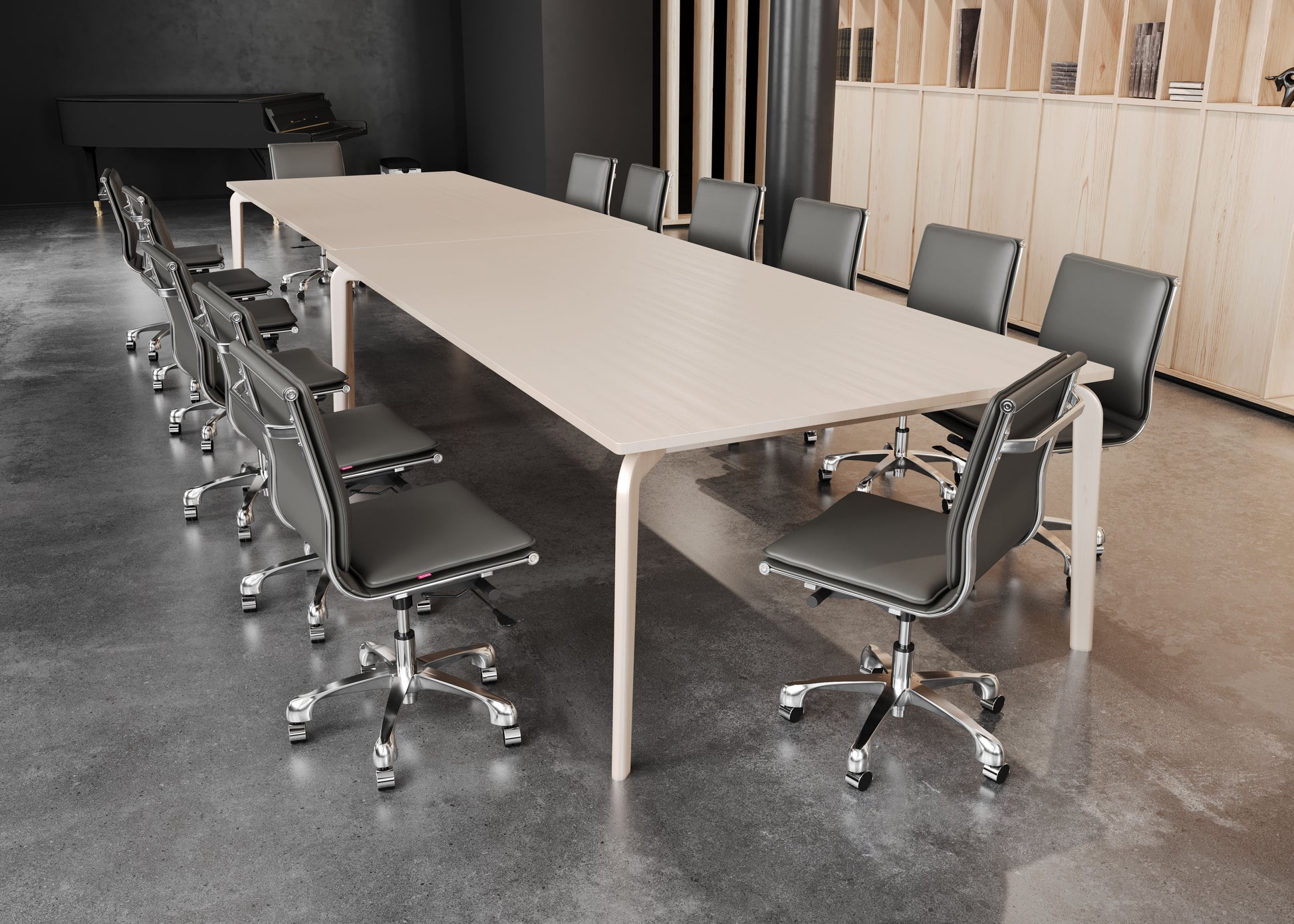 Lider Plus Armless Office Chair Gray - Disselt Designs