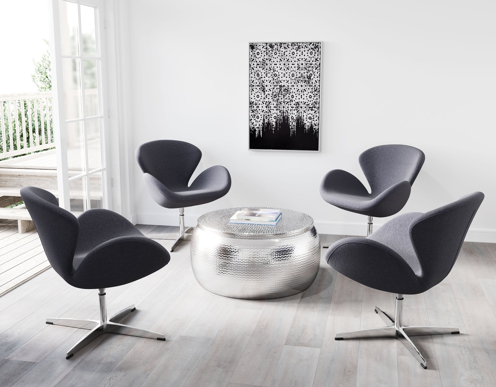 Solo Coffee Table Silver - Disselt Designs