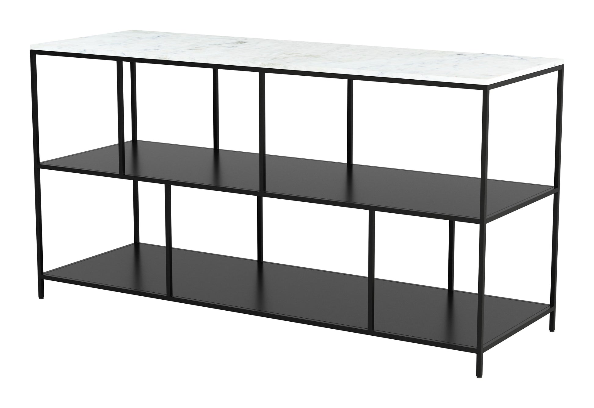 Singularity Console Table White & Black - Disselt Designs