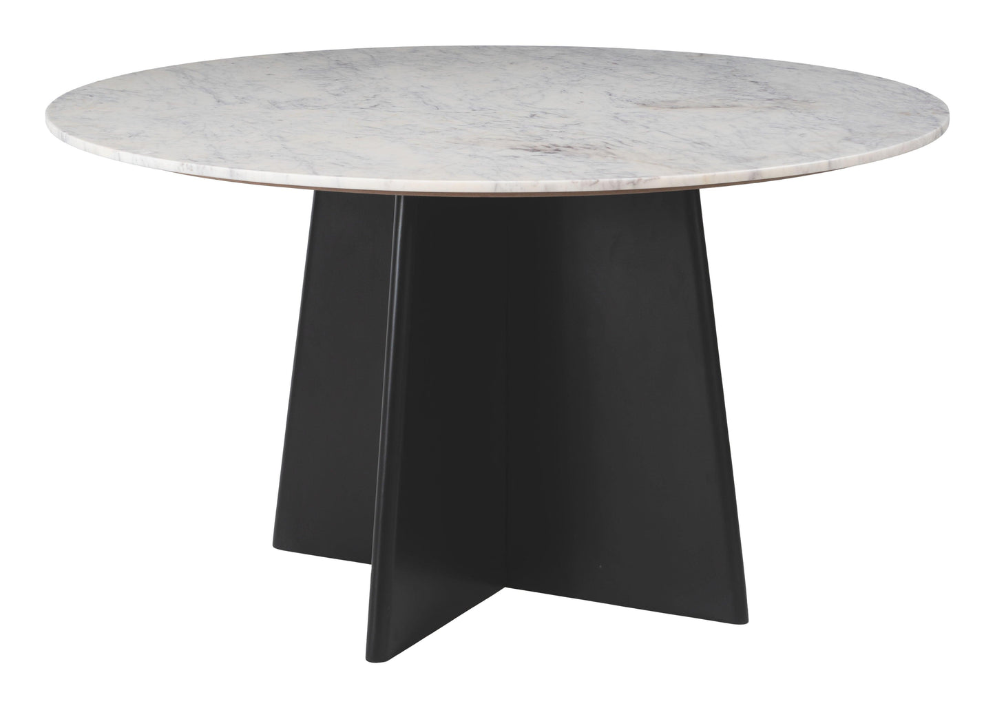 Strela Dining Table White & Black - Disselt Designs