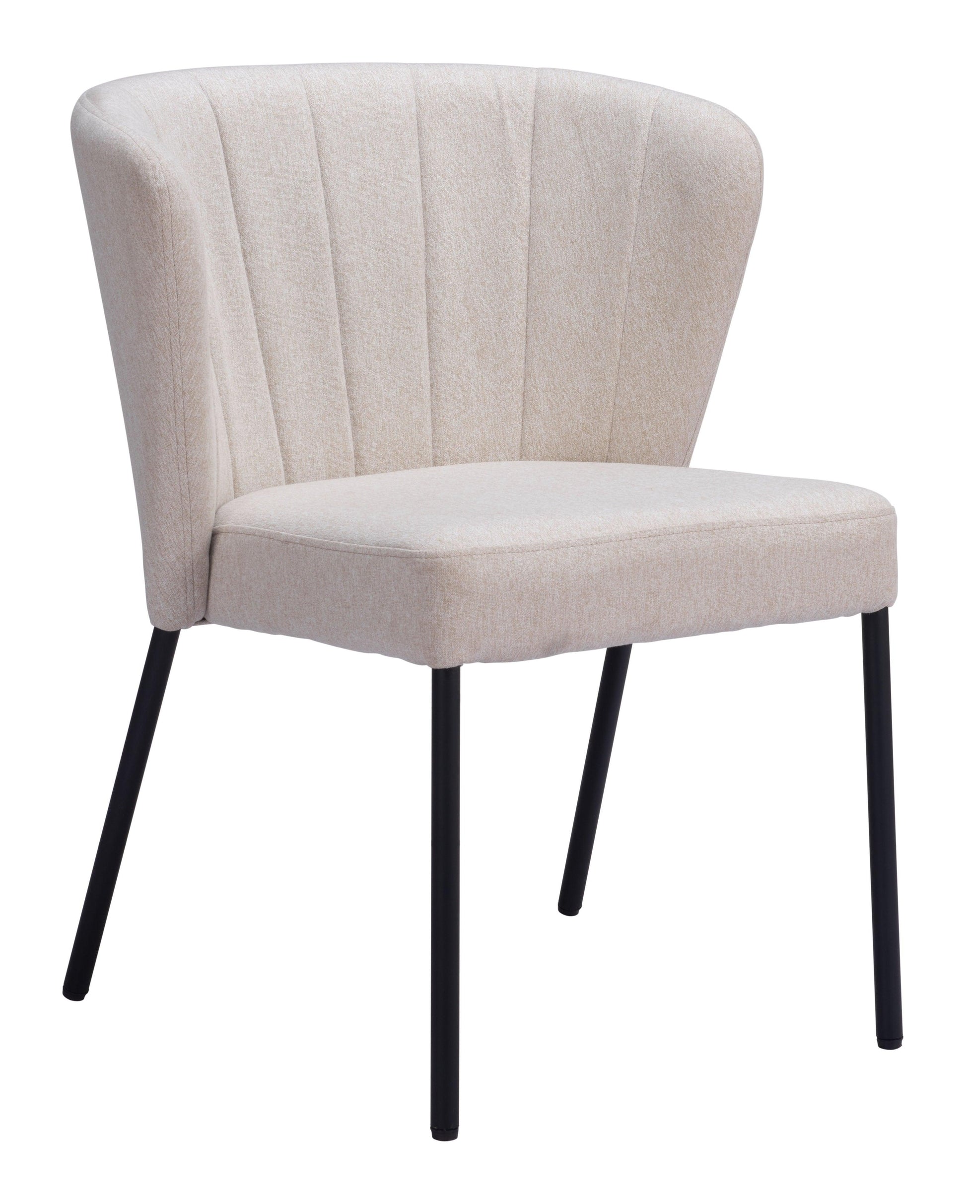 Aimee Dining Chair (Set of 2) Beige - Disselt Designs