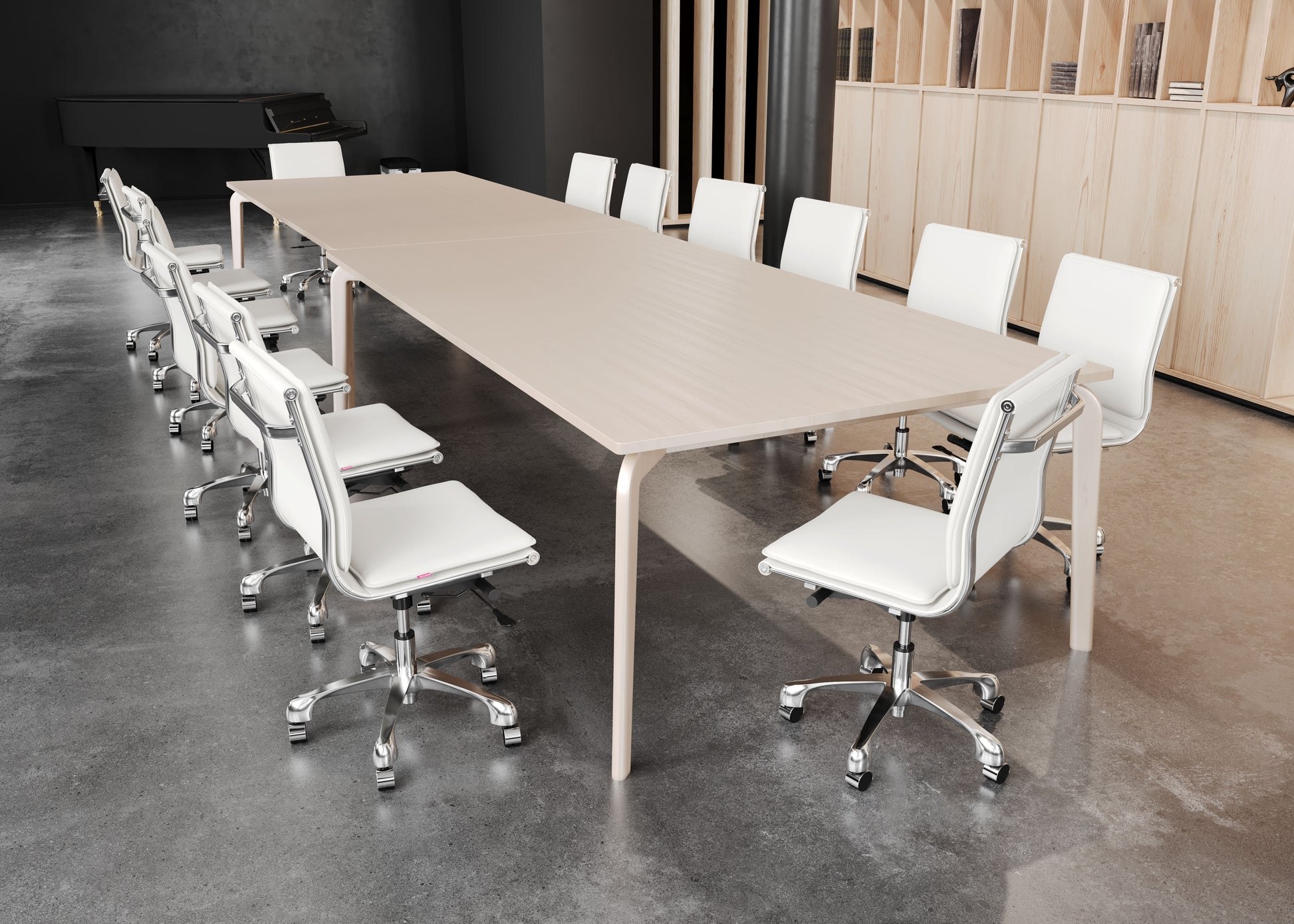 Lider Plus Armless Office Chair White - Disselt Designs