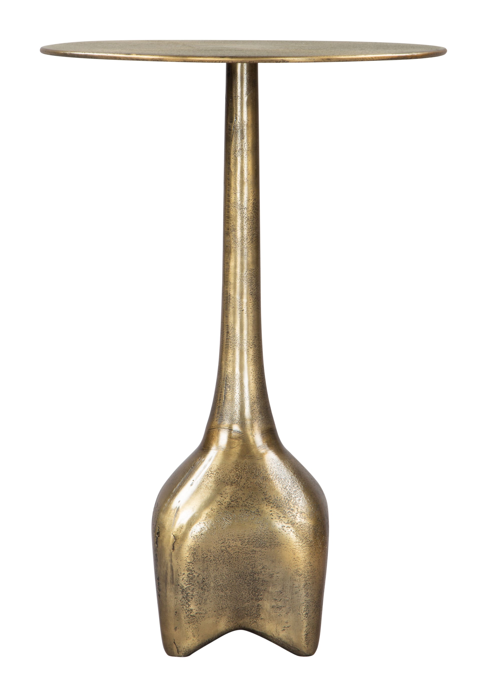 Lexi Side Table Antique Brass - Disselt Designs