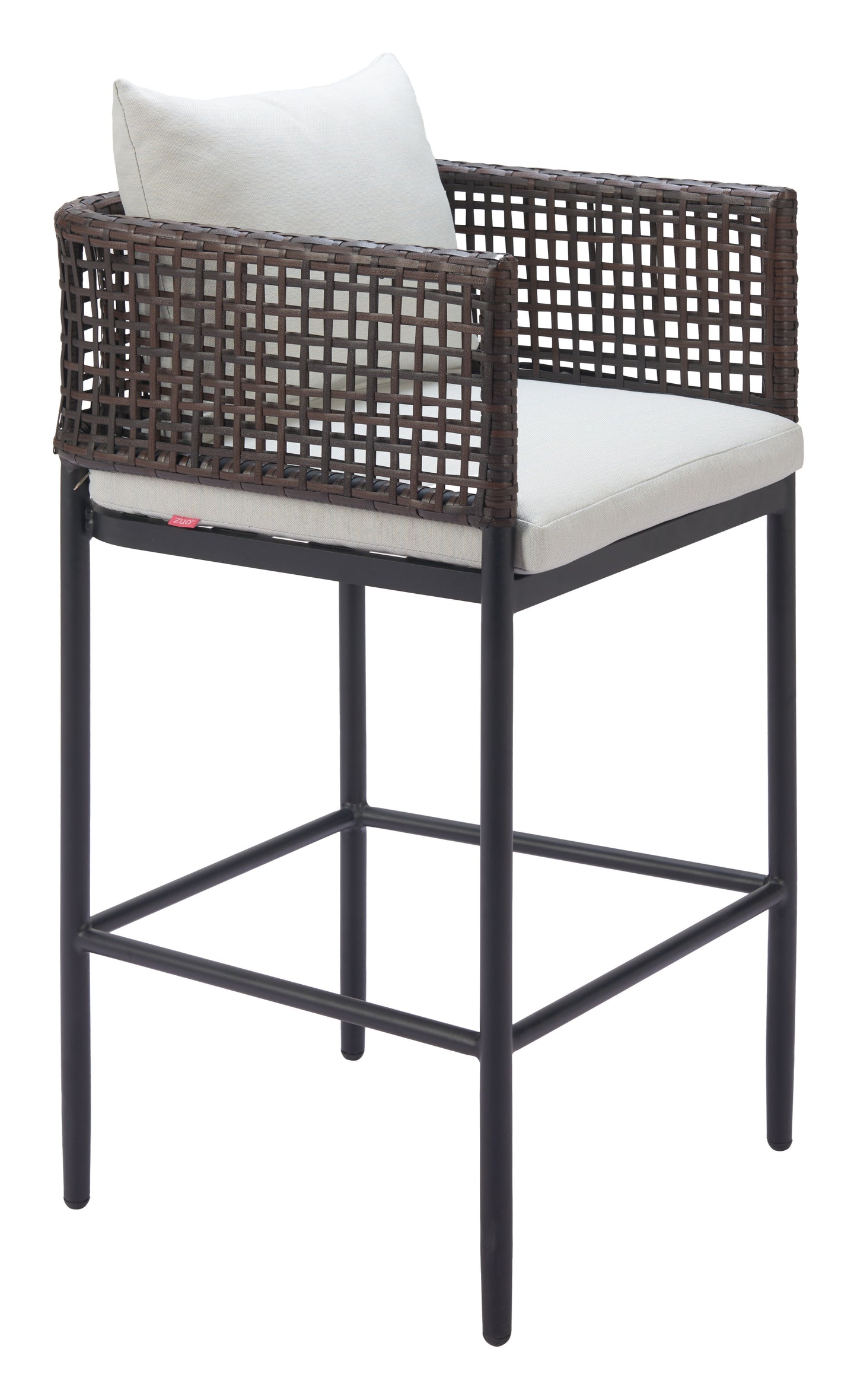 Palm Paradise Barstool Gray - Disselt Designs