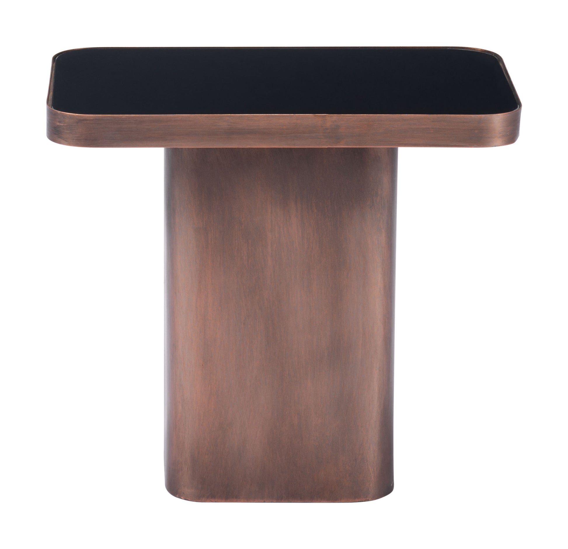 Marcos Side Table Black & Antique Bronze - Disselt Designs