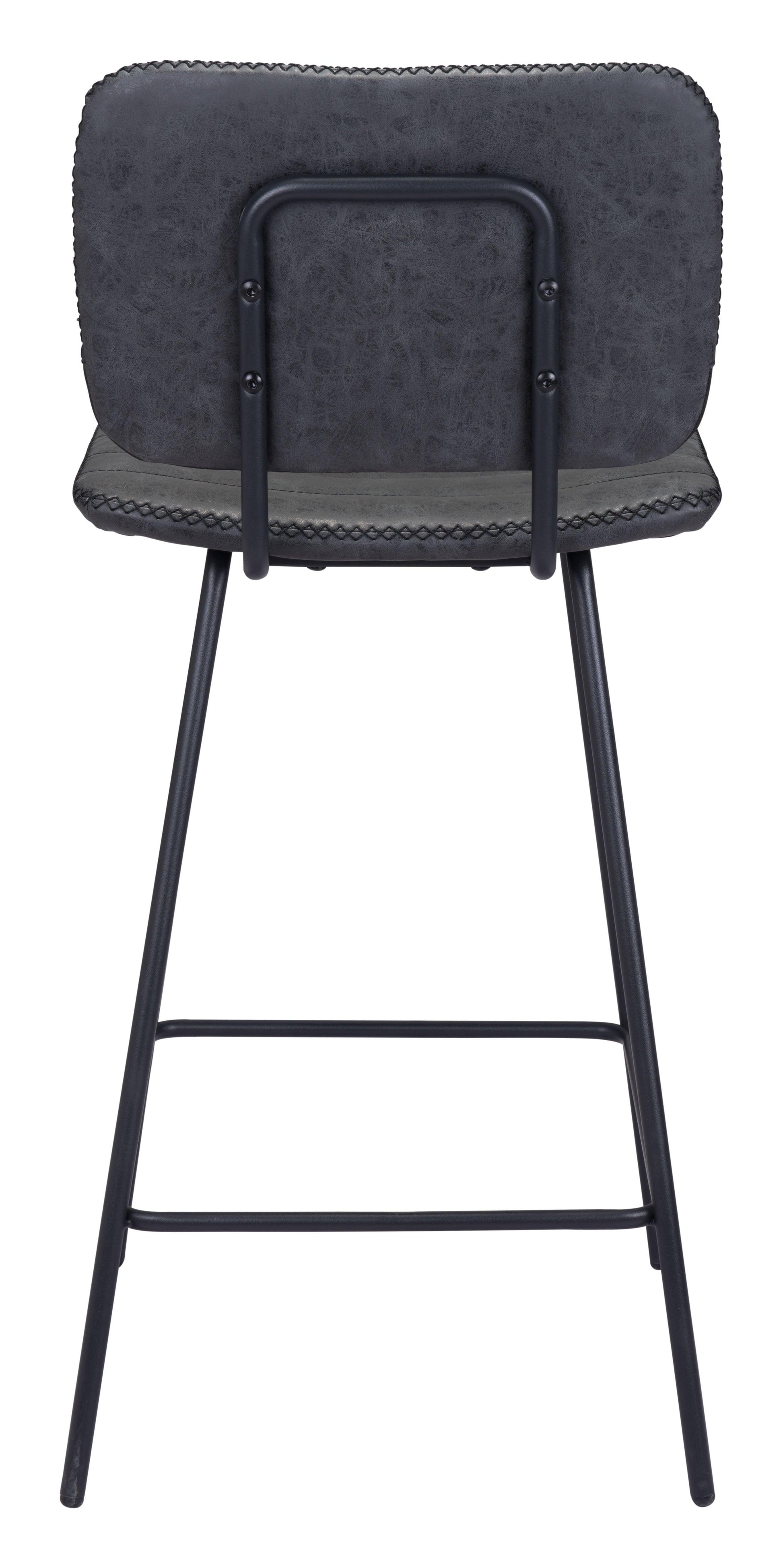 Boston Counter Stool (Set of 2) Vintage Black - Disselt Designs