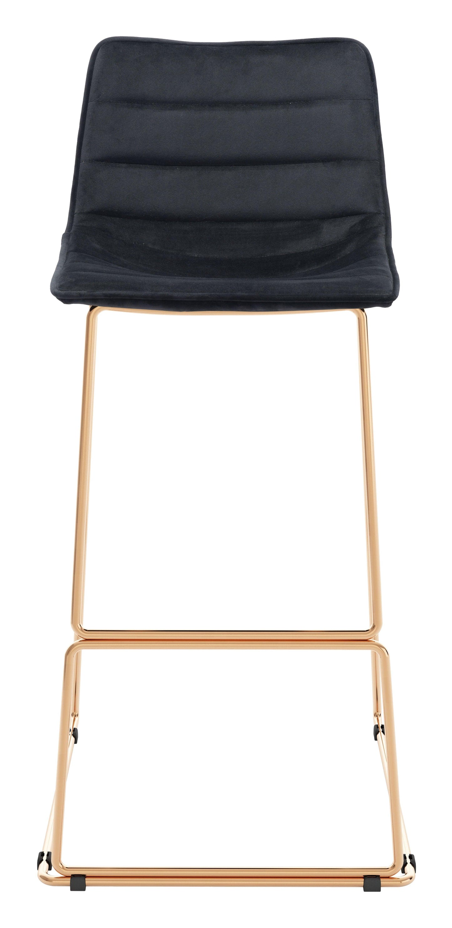 Adele Barstool (Set of 2) Black & Gold - Disselt Designs