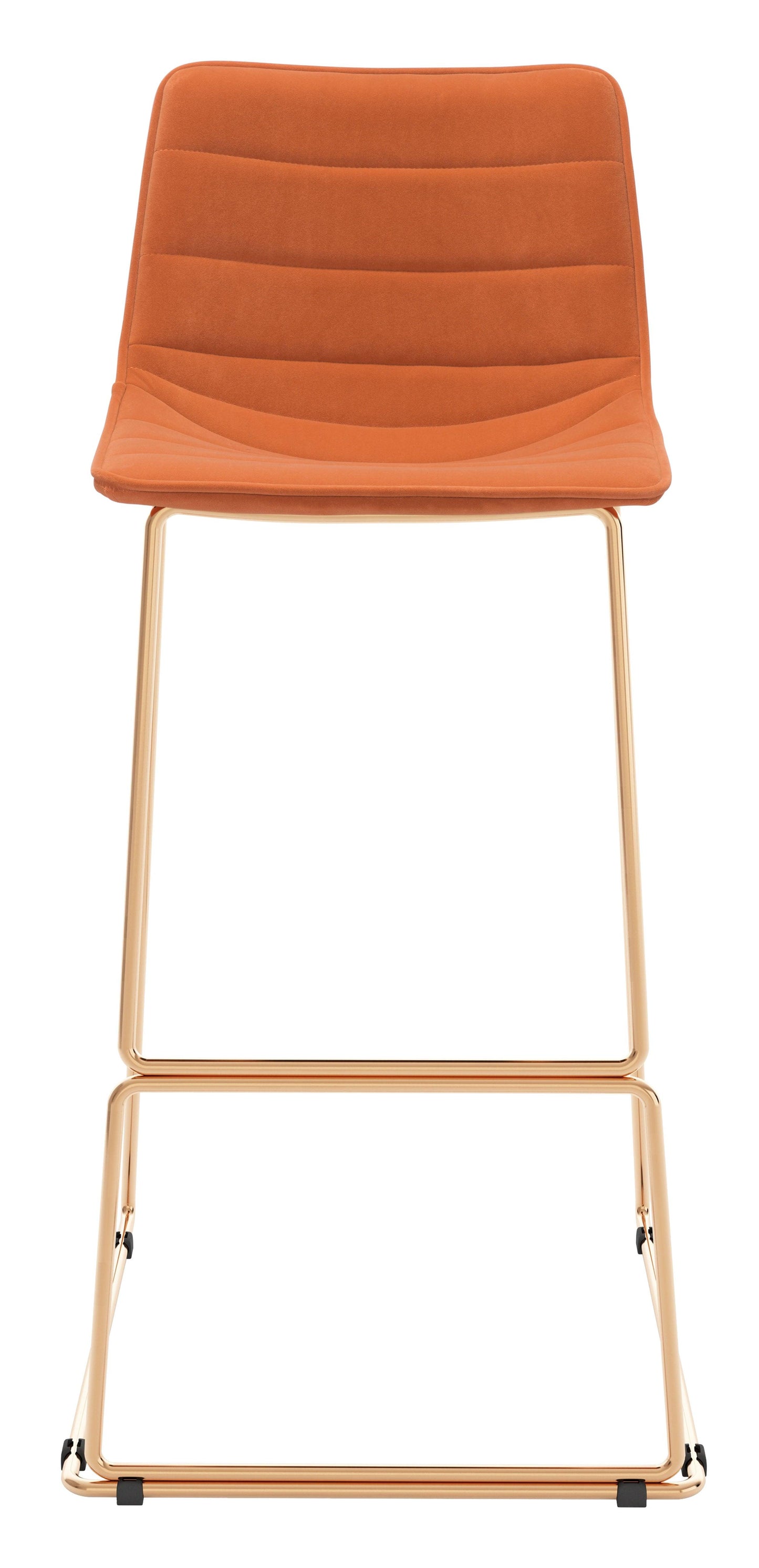 Adele Barstool (Set of 2) Orange & Gold - Disselt Designs
