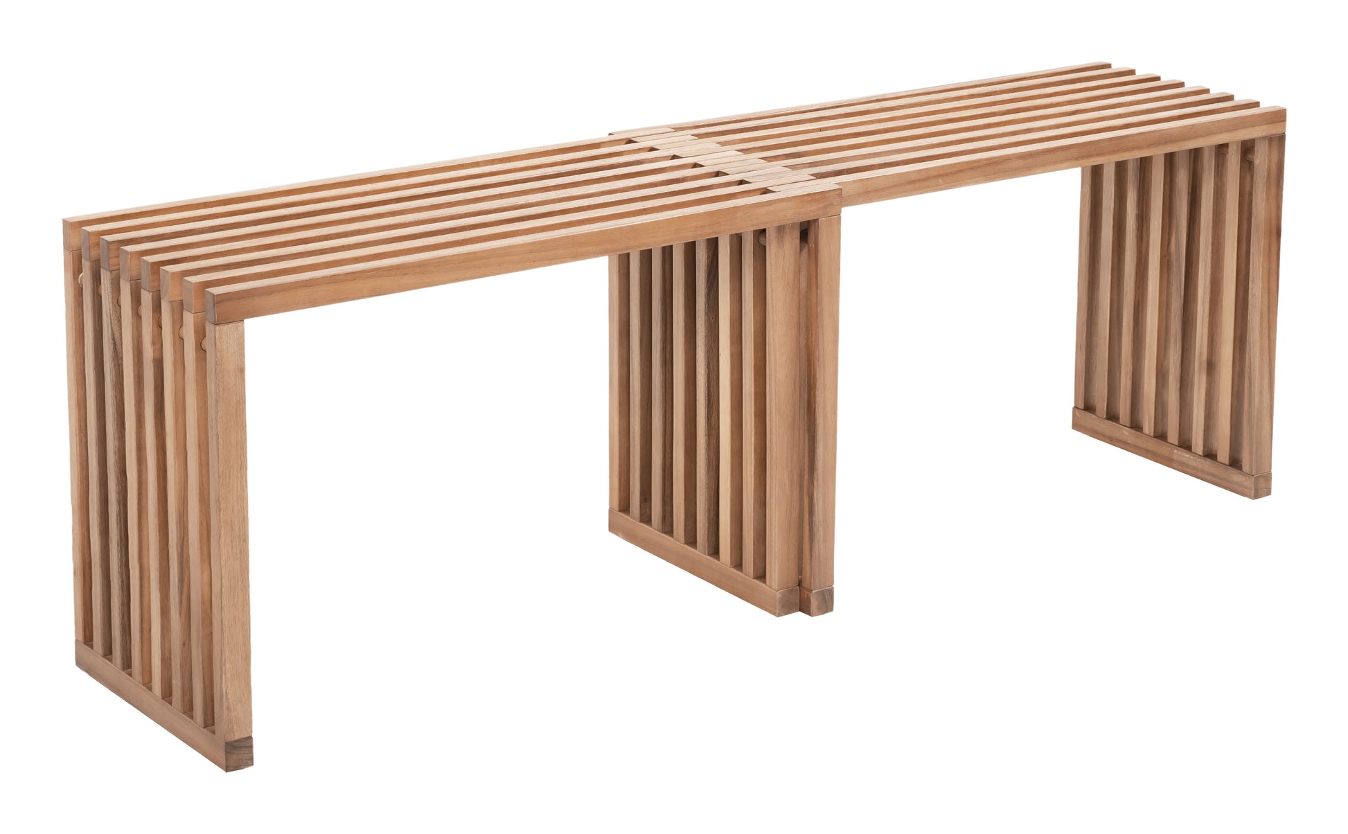 Riviera Extendable Bench (Set of 2) Natural - Disselt Designs