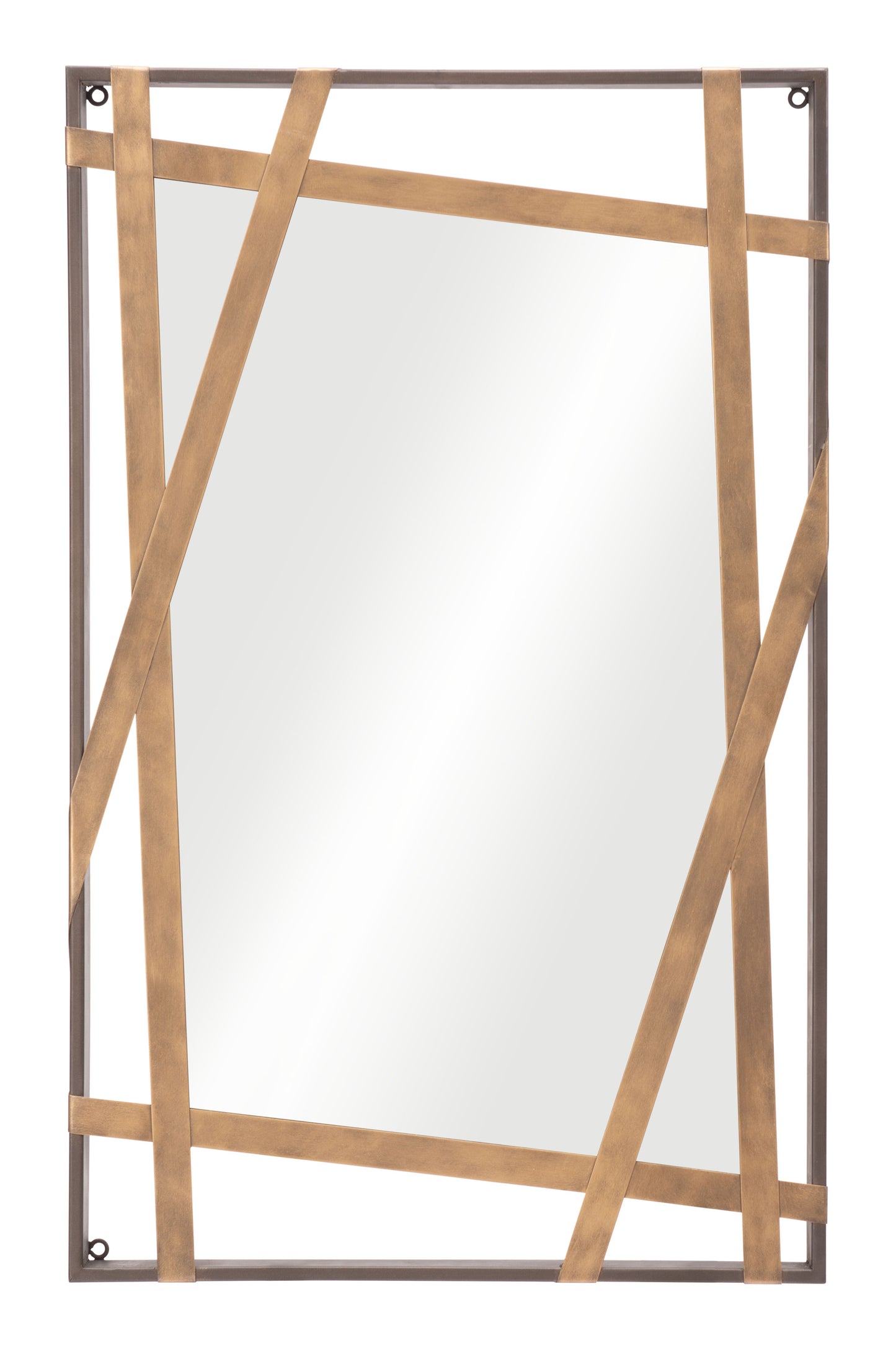 Tolix Mirror Antique Gold & Black - Disselt Designs