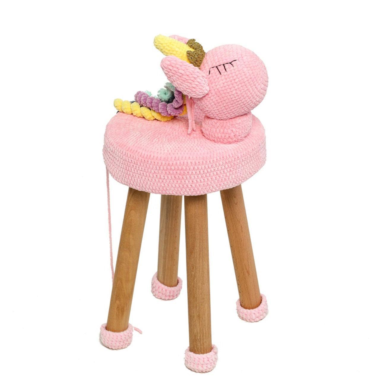 KIDS UNICORN | Unicorn Rug And Stool Set - Disselt Designs