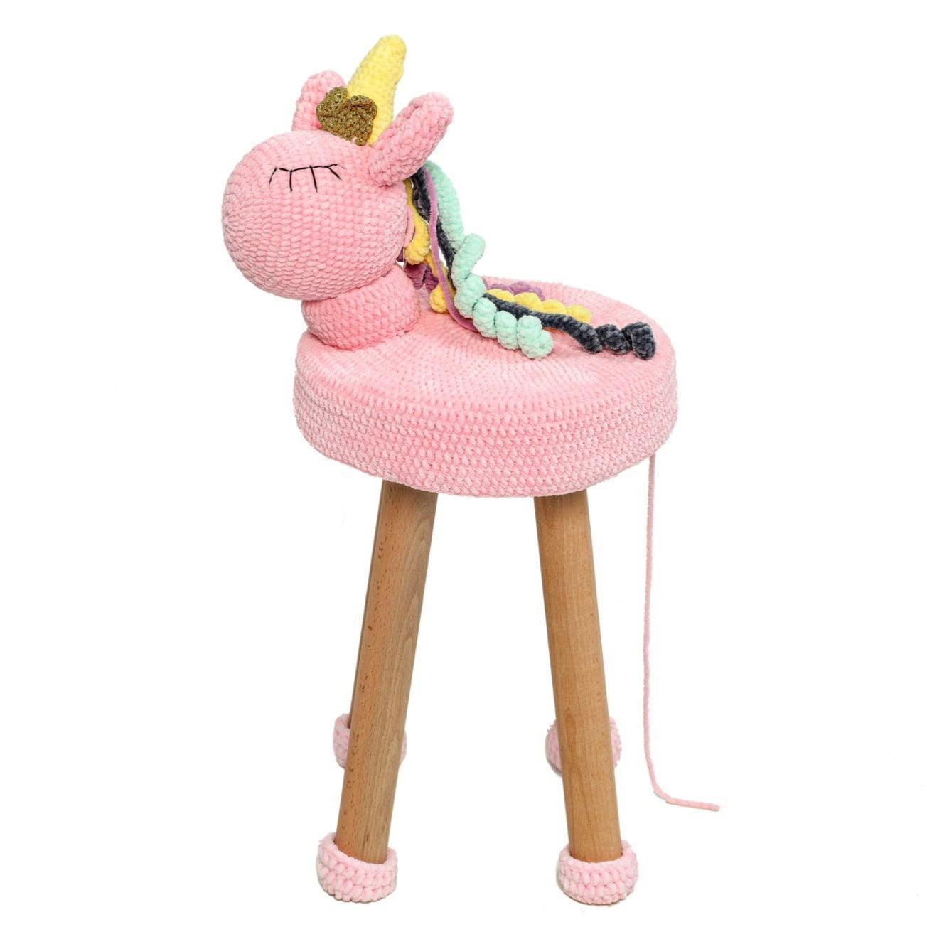 KIDS UNICORN | Unicorn Rug And Stool Set - Disselt Designs