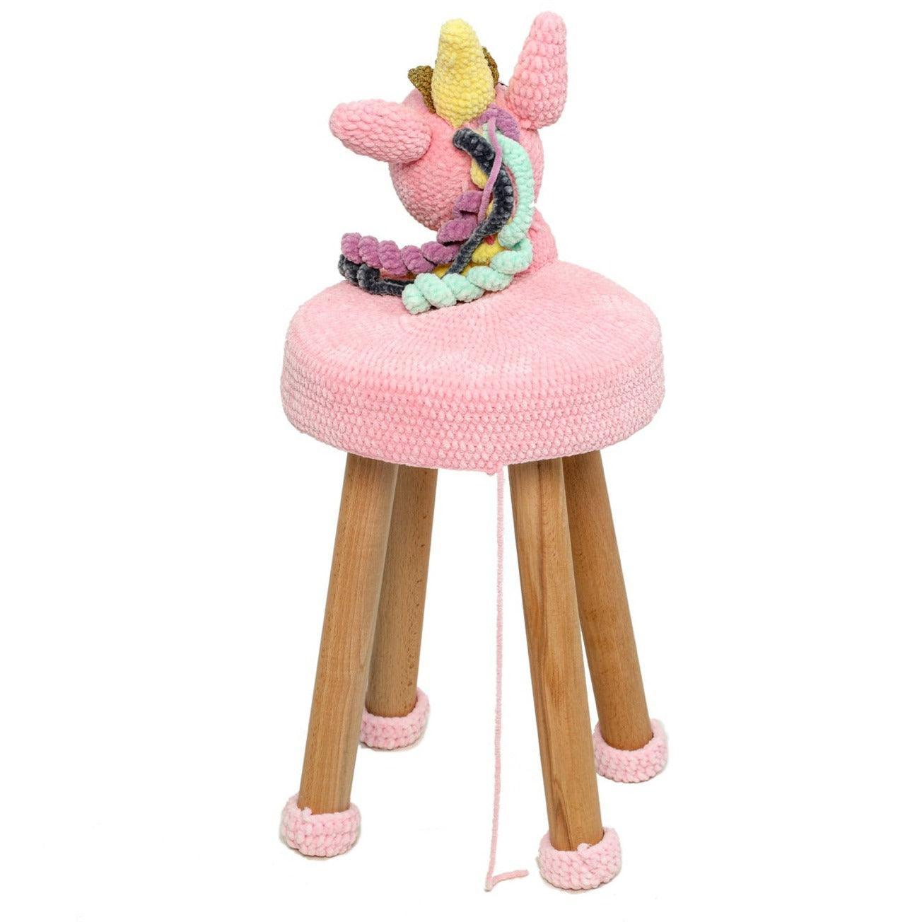 KIDS UNICORN | Unicorn Rug And Stool Set - Disselt Designs