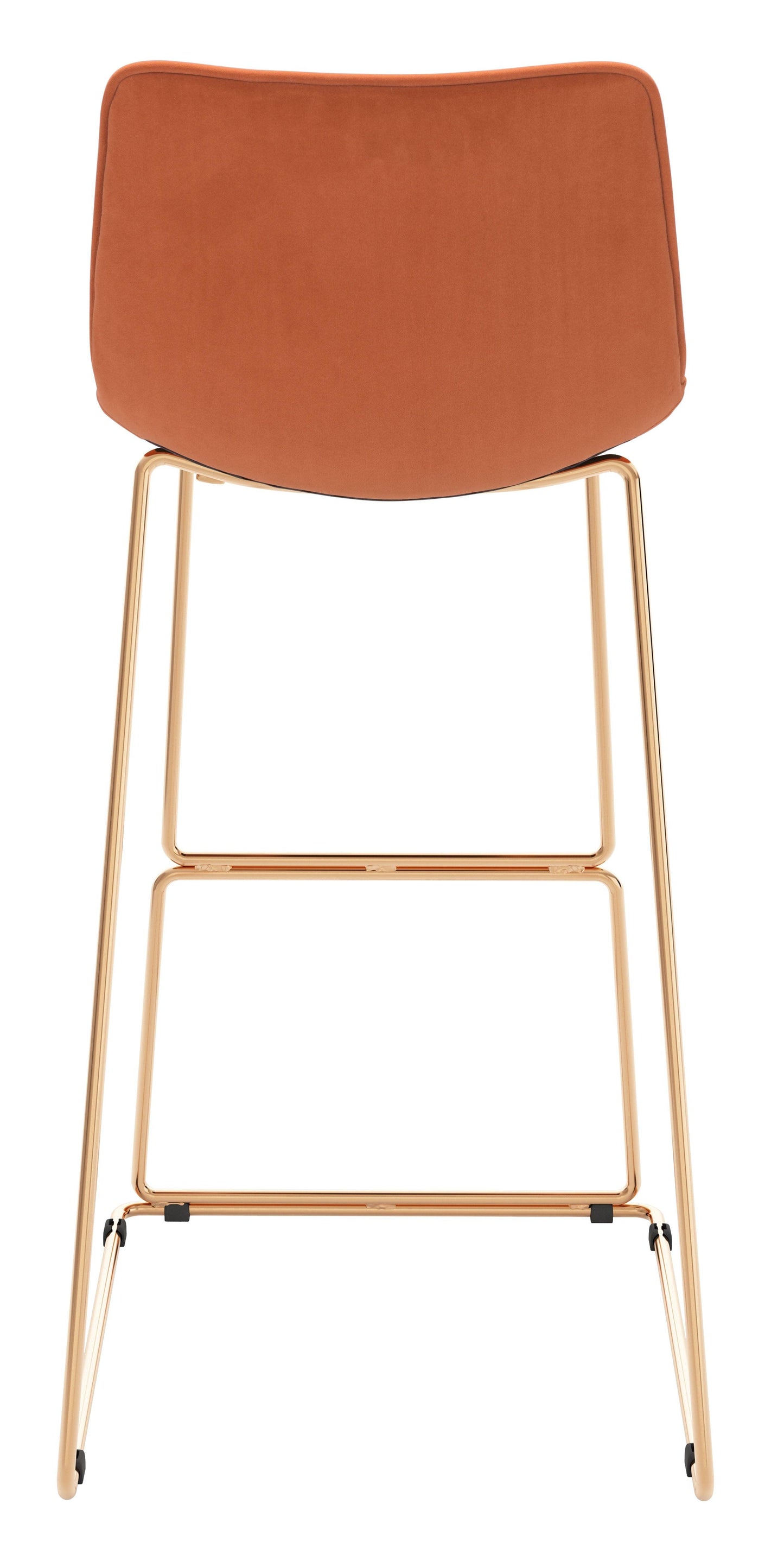 Adele Barstool (Set of 2) Orange & Gold - Disselt Designs