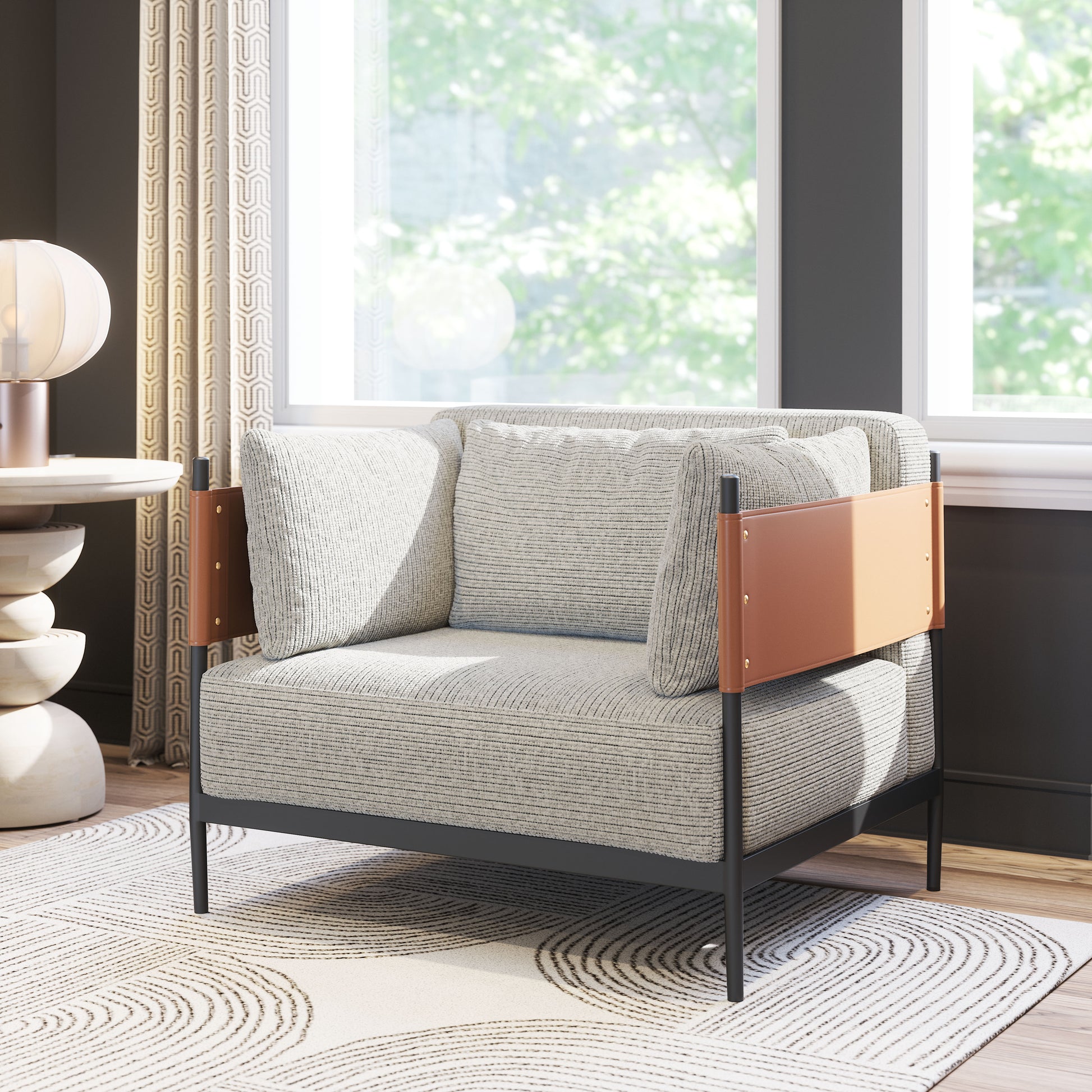 Stirbe Armchair Gray - Disselt Designs