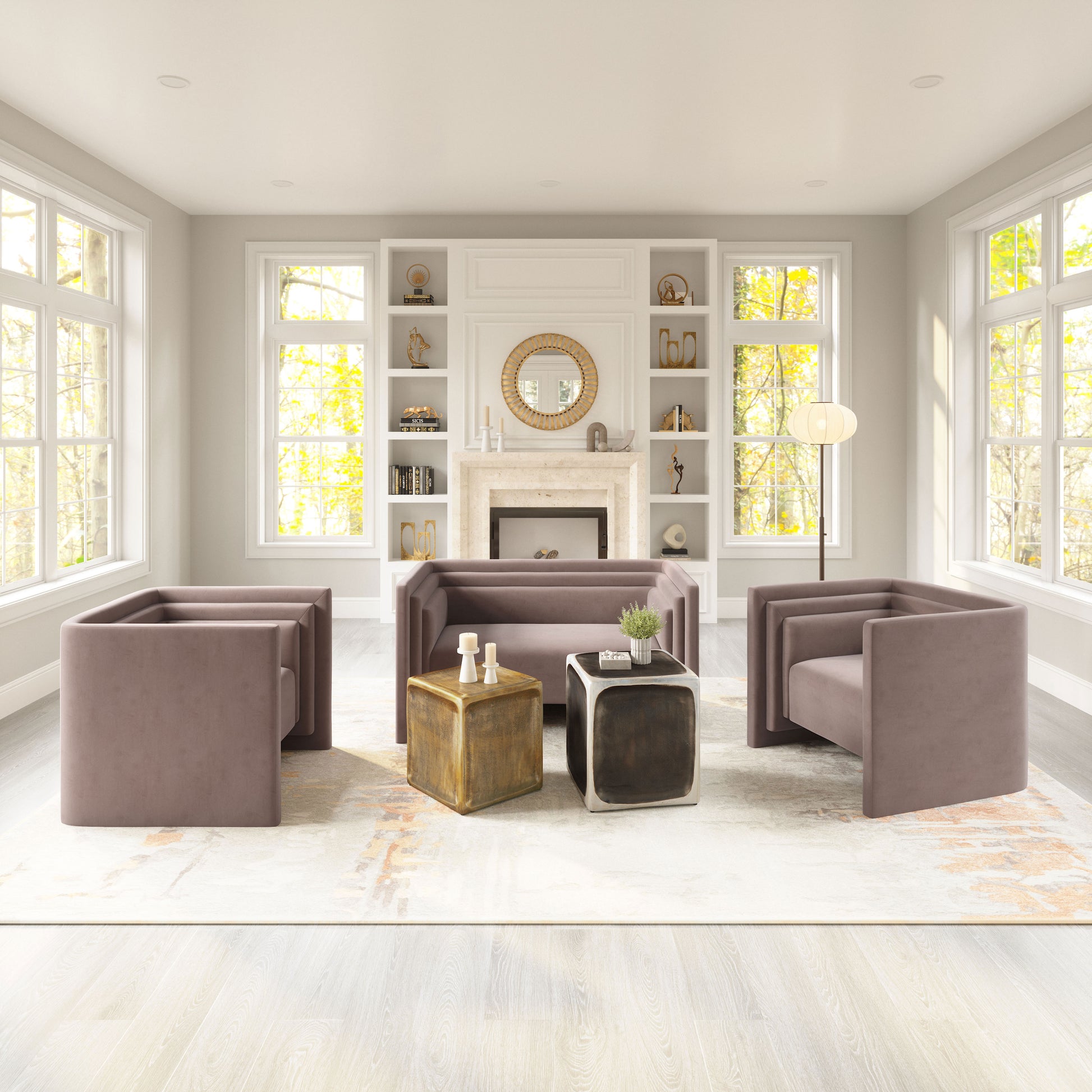 Trippel Armchair Taupe - Disselt Designs