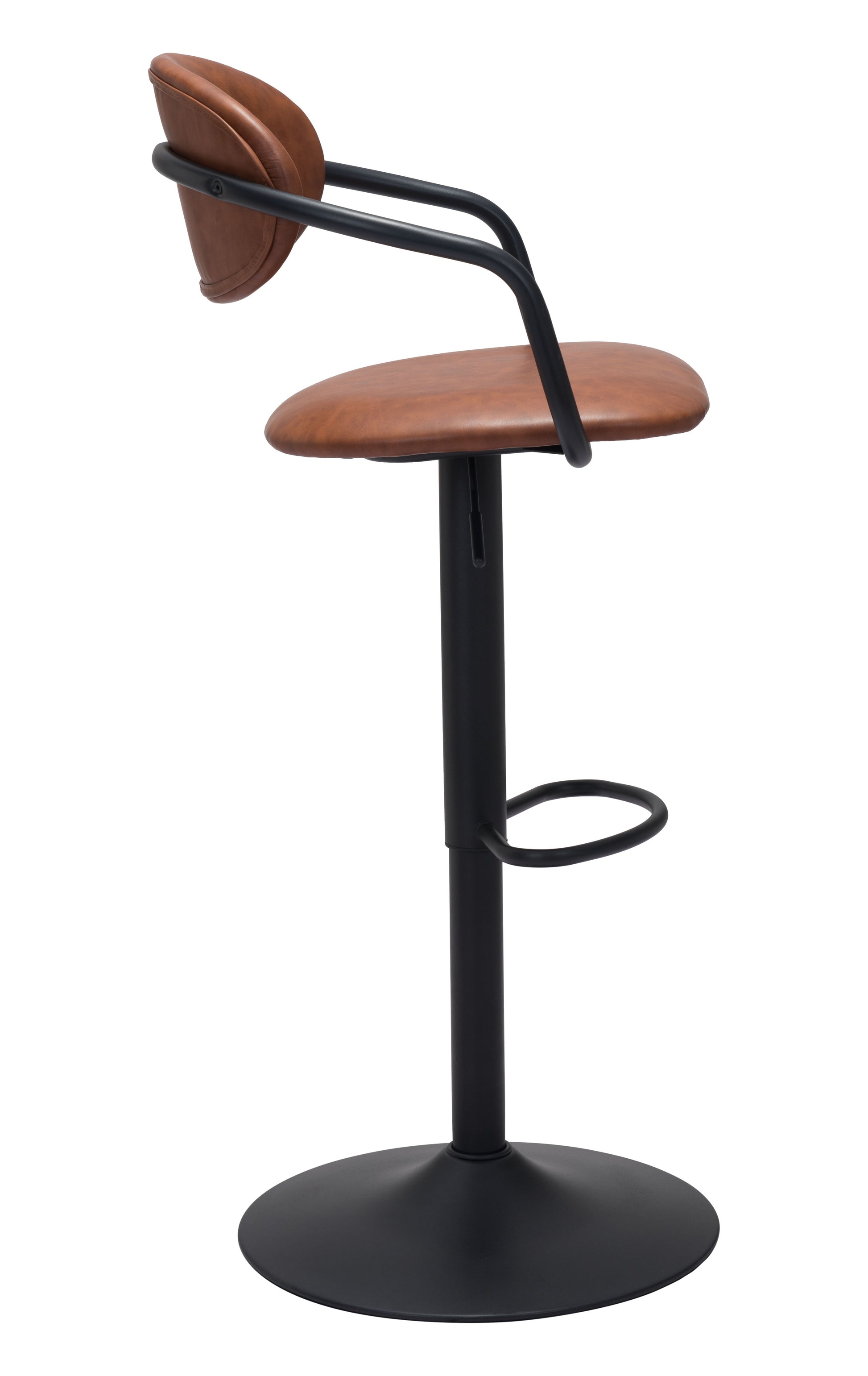 Kirby Barstool Vintage Brown & Black - Disselt Designs