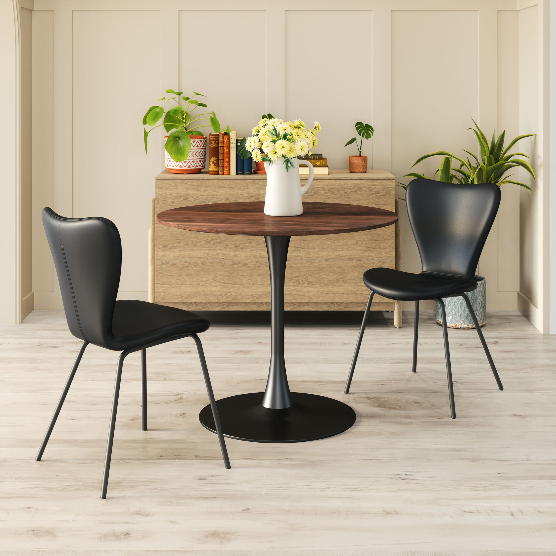 Torlo Dining Chair (Set of 2) Black - Disselt Designs