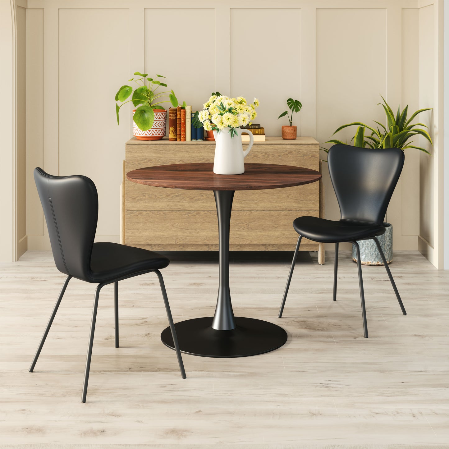 Opus Dining Table Brown & Black - Disselt Designs