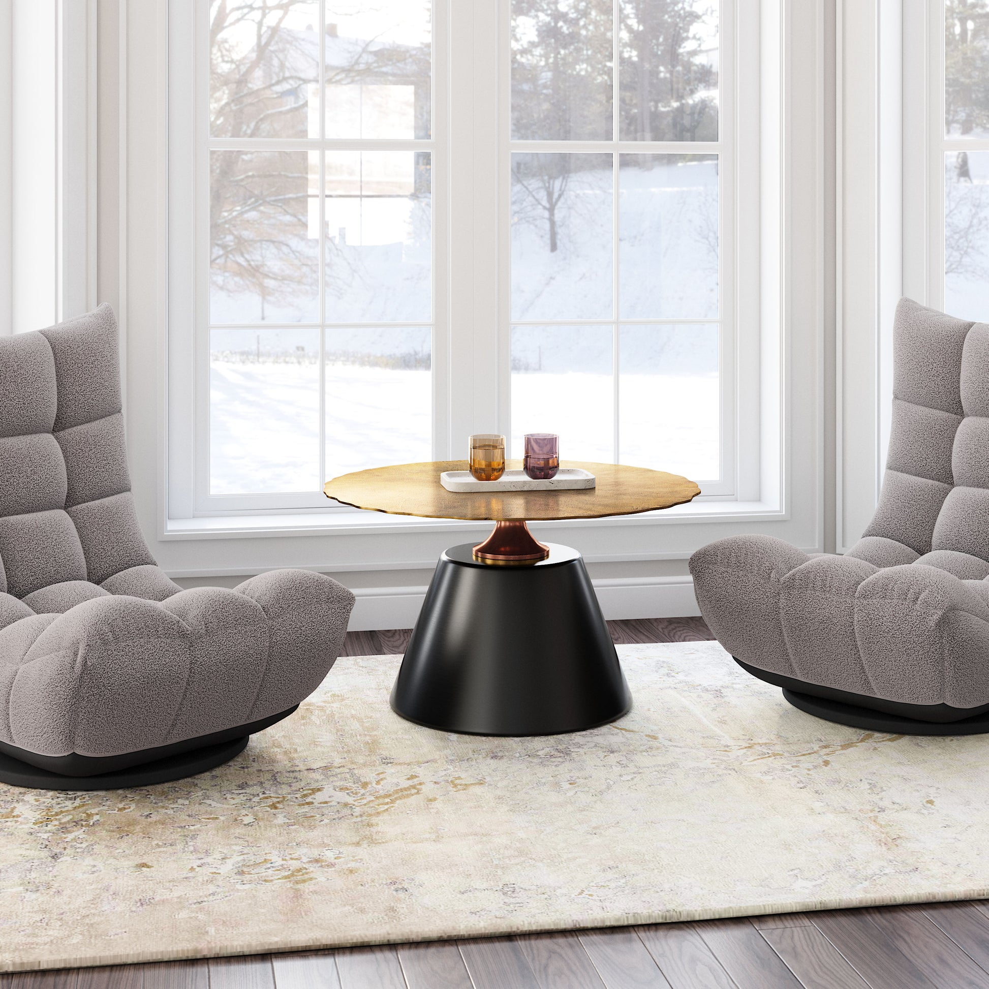 Chenai Coffee Table Black - Disselt Designs