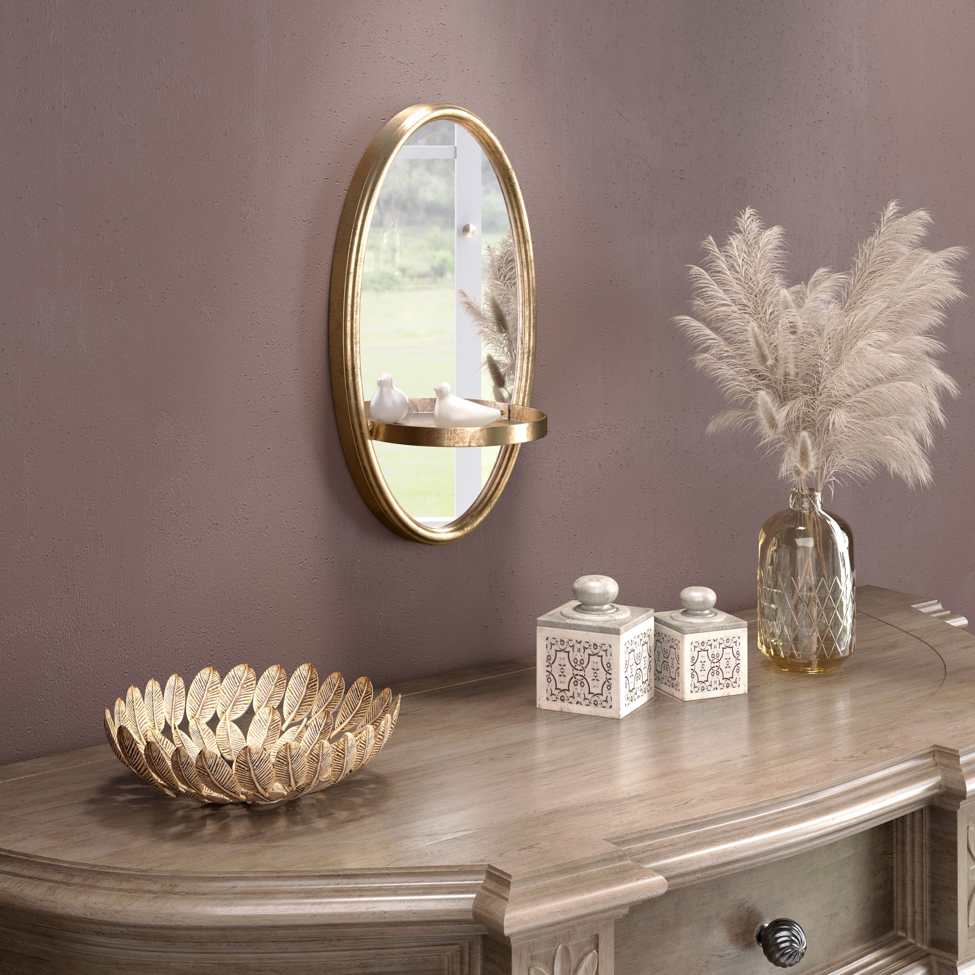 Ogee Mirror Antique Bronze - Disselt Designs