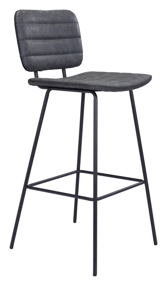 Boston Barstool (Set of 2) Vintage Black - Disselt Designs