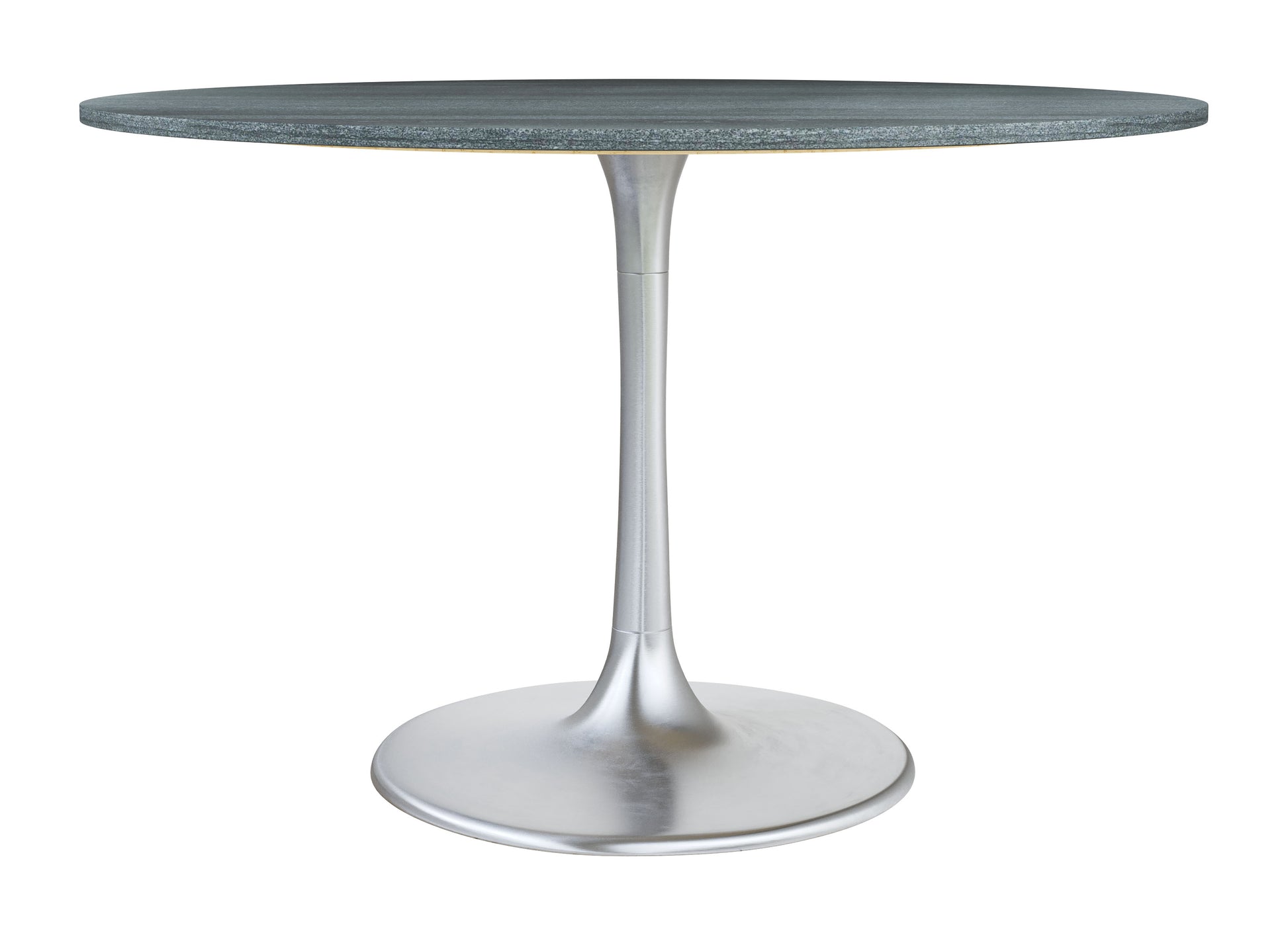 Metropolis Dining Table Gray & Silver - Disselt Designs