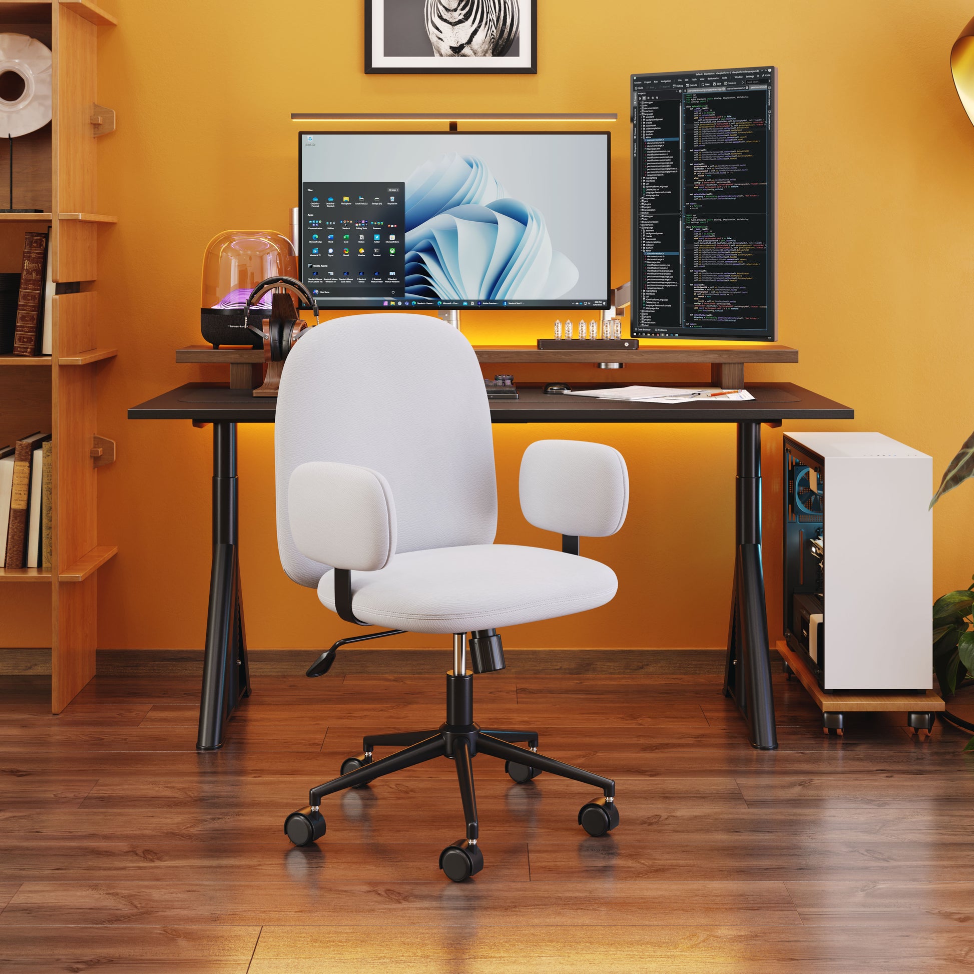 Lionel Office Chair Beige - Disselt Designs