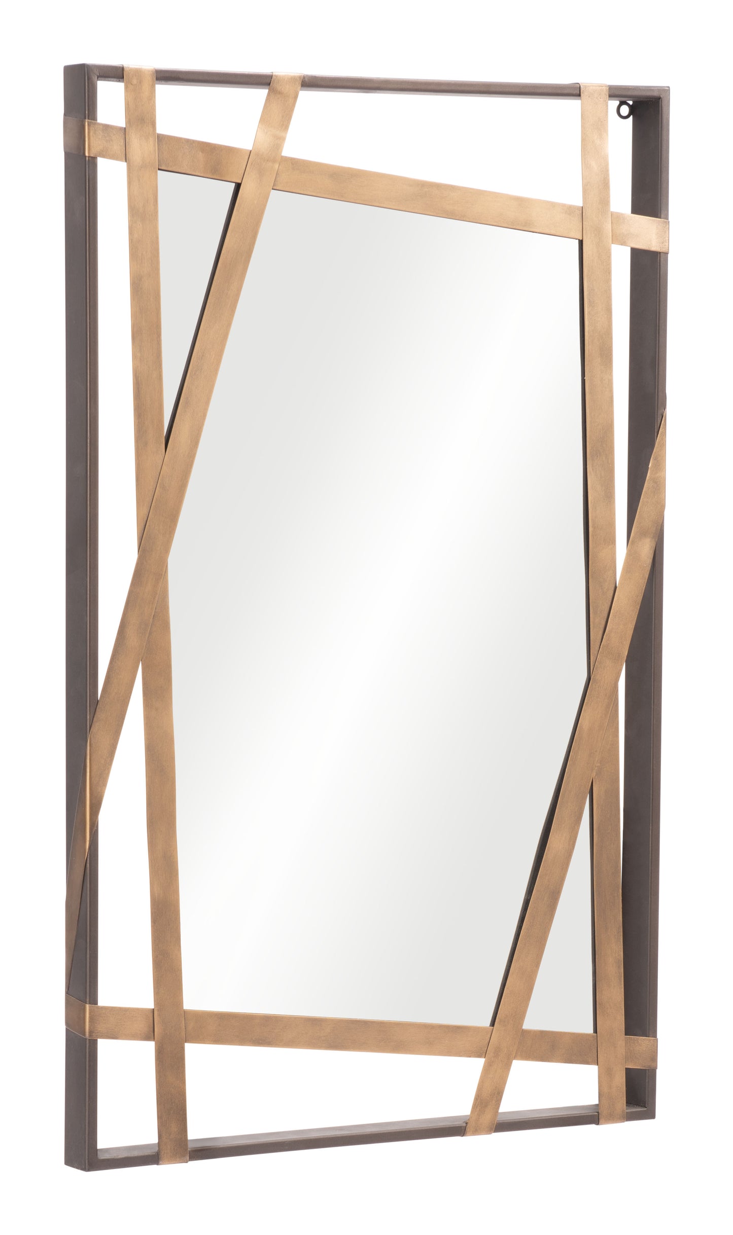 Tolix Mirror Antique Gold & Black - Disselt Designs