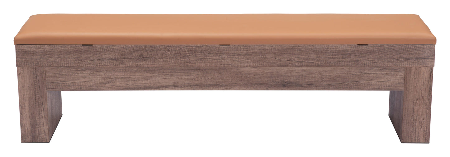 Bonker Storage Bench (Set of 2) Brown - Disselt Designs