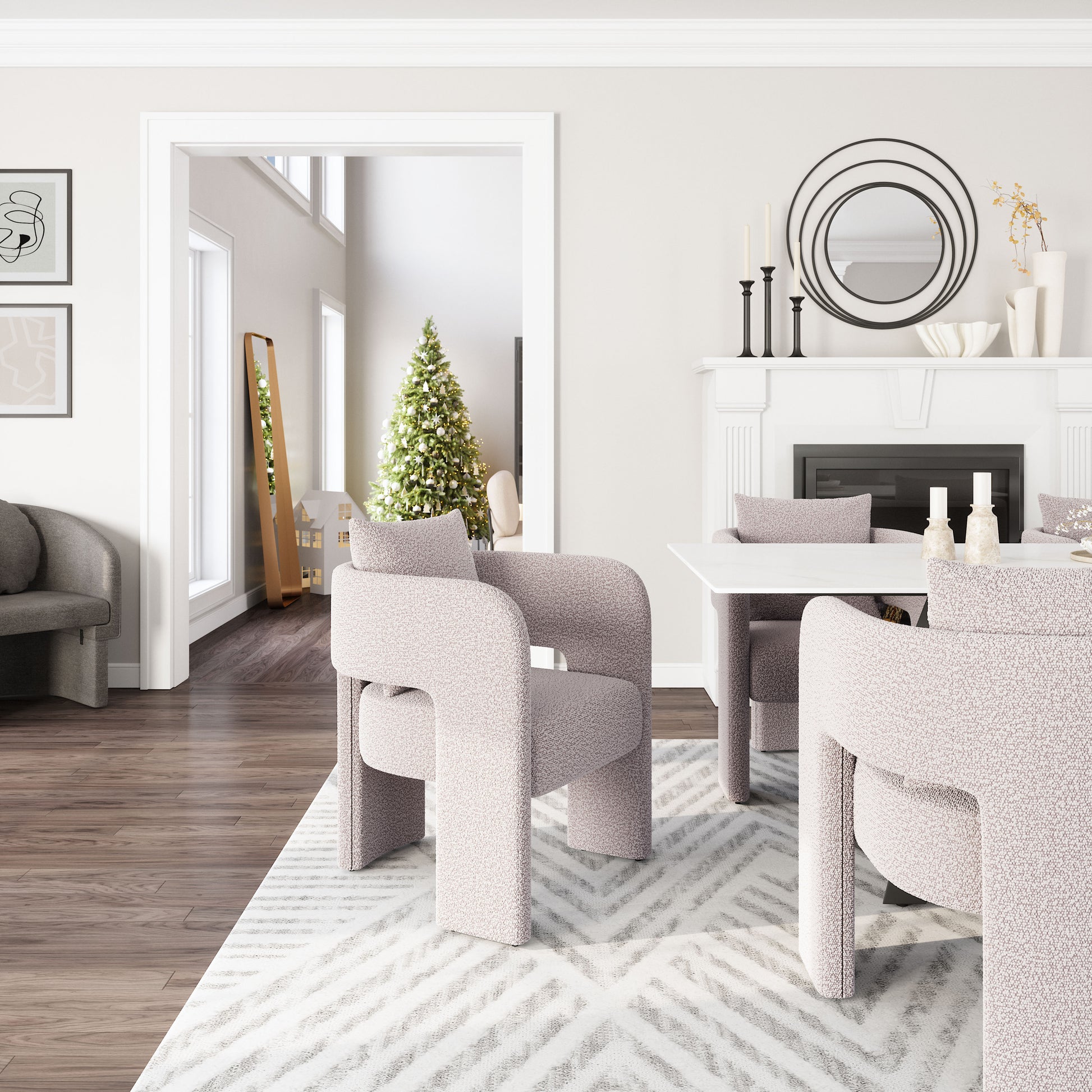 Melilla Dining Chair Misty Gray - Disselt Designs