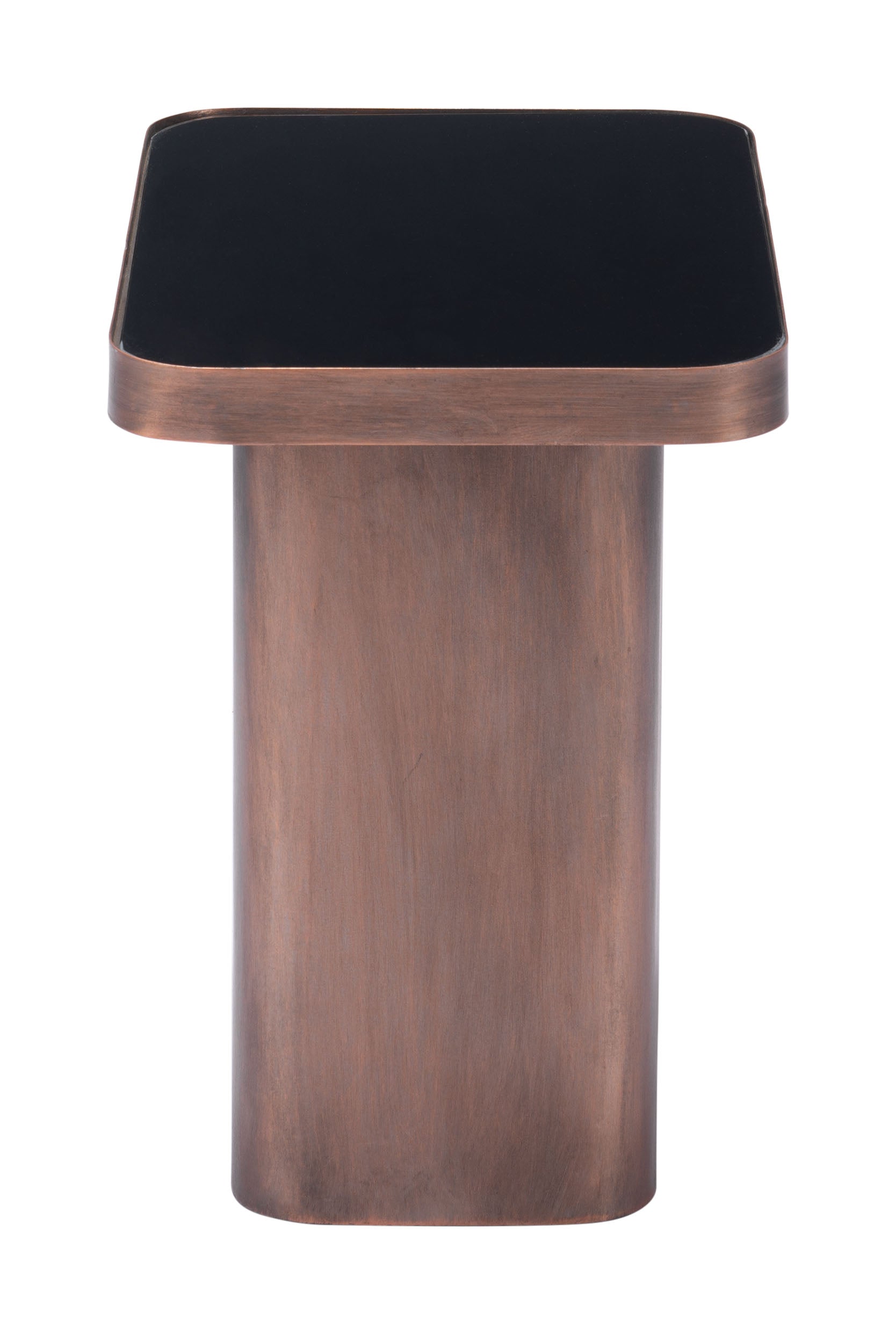Marcos Side Table Black & Antique Bronze - Disselt Designs