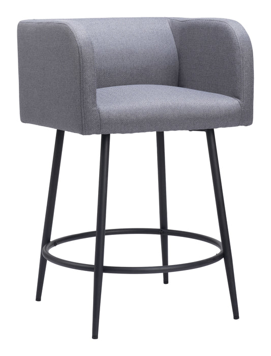 Horbat Counter Stool (Set of 2) Gray - Disselt Designs