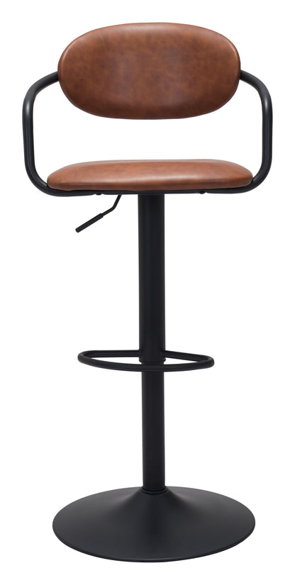 Kirby Barstool Vintage Brown & Black - Disselt Designs