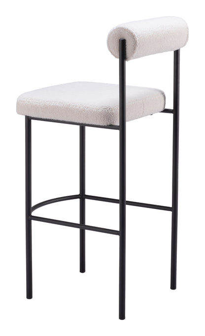 Livorno Barstool (Set of 2) Ivory - Disselt Designs